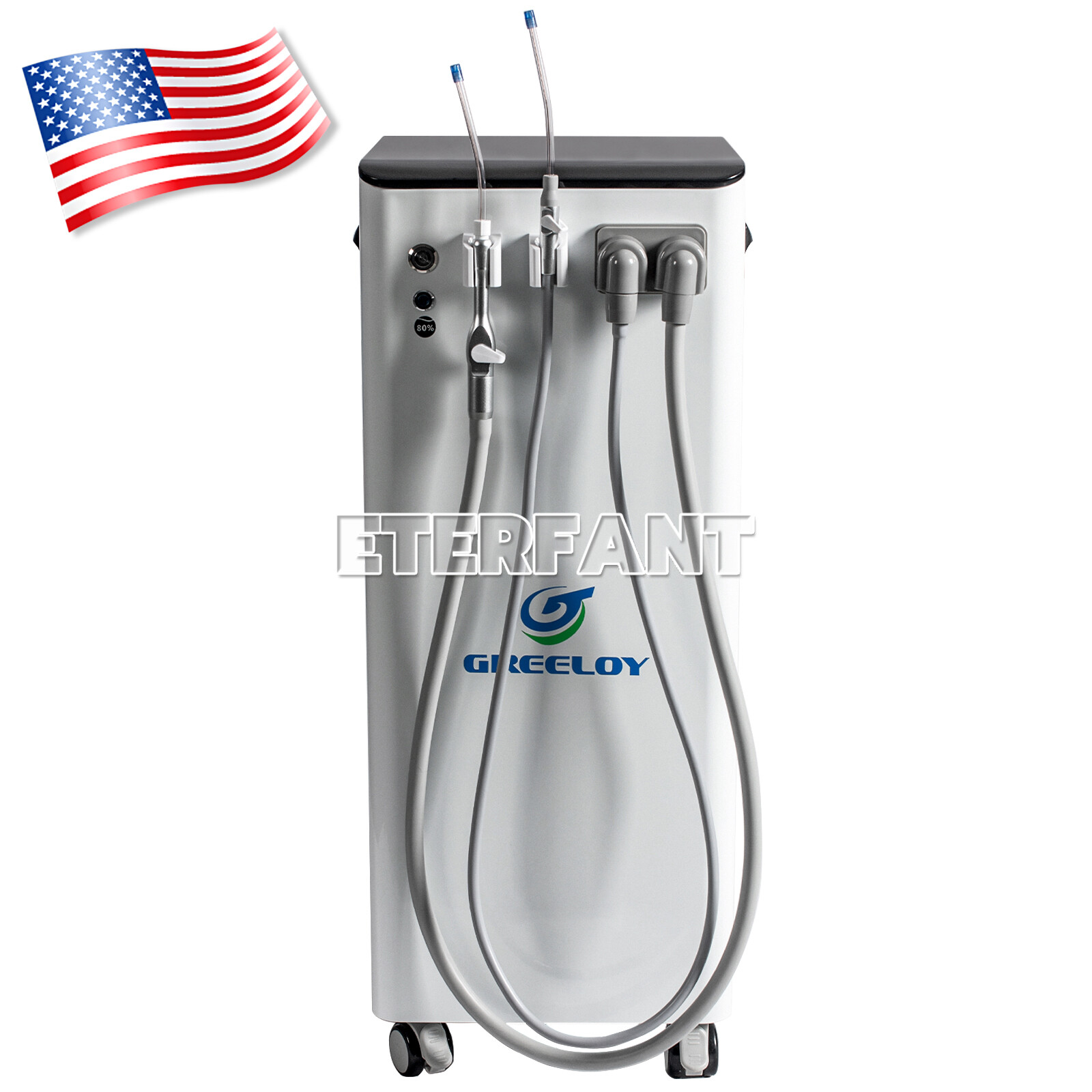 ETERFANT Mobile Dental Suction Unit System Pressure Vacuum Pump DE106/GS-M300