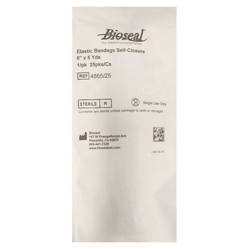 *1-Pack* Bioseal Elastic Bandage Self-Closure 6″ x 5 Yards Sterile 4865/25