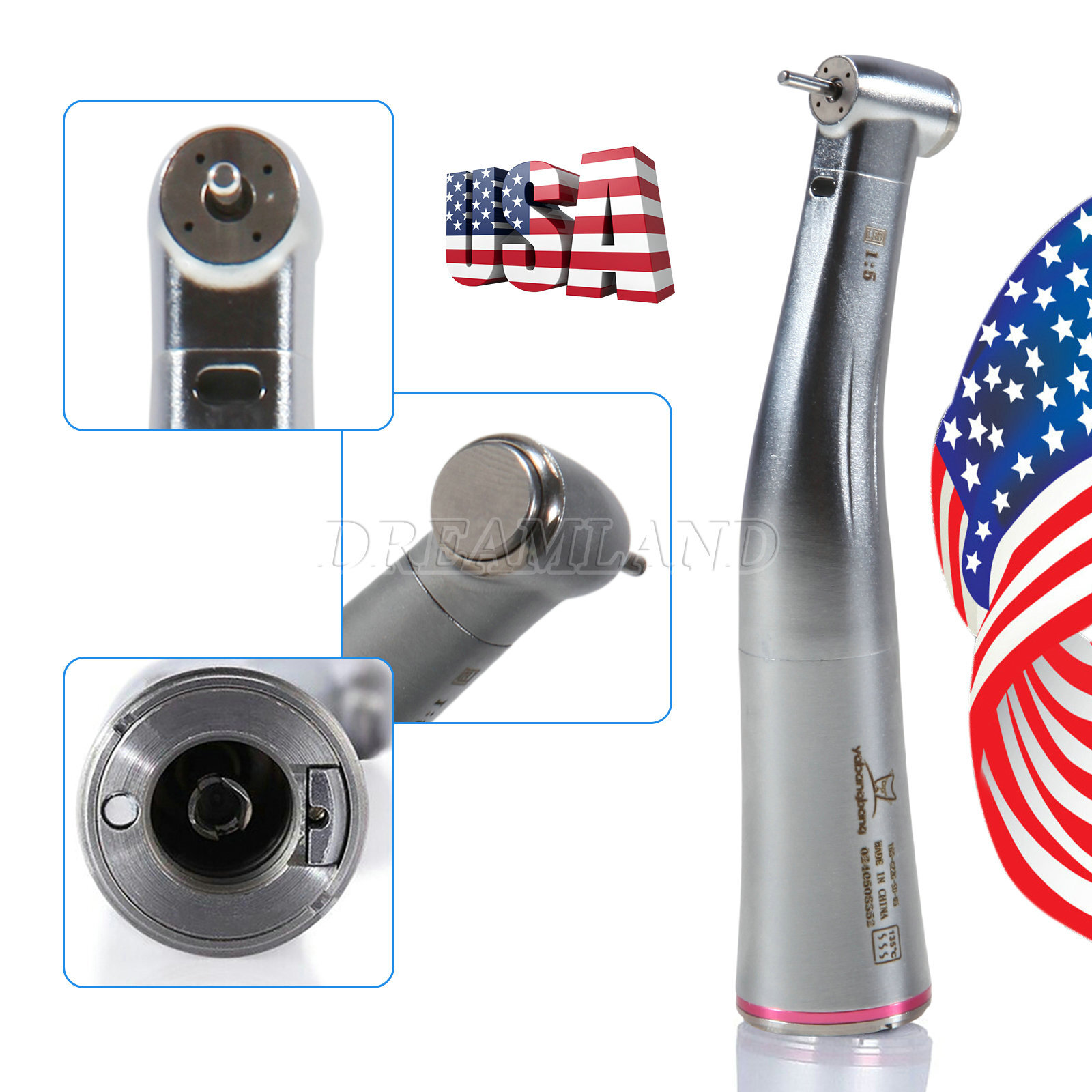 Dental X95L 1:5 Increasing Handpiece Led Fiber Optic Inner Water Spray For NSK