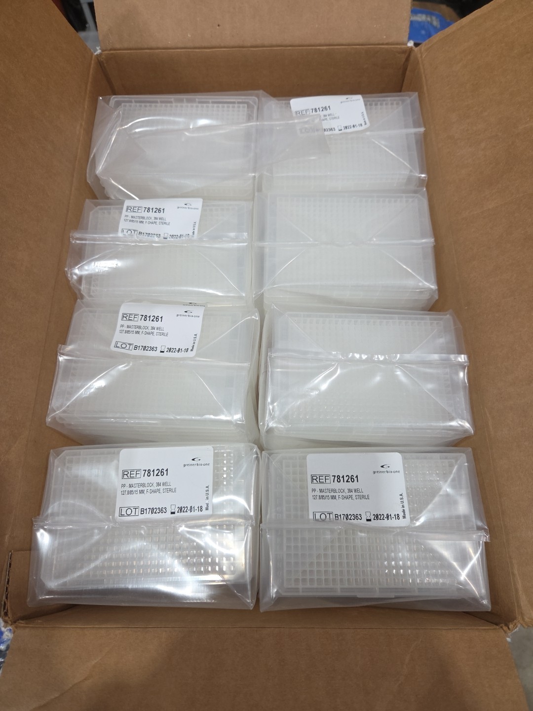 Greiner Bio-One 781261 MASTERBLOCK 384 Well 127.8/85/15 MM , F-shape, Sterile