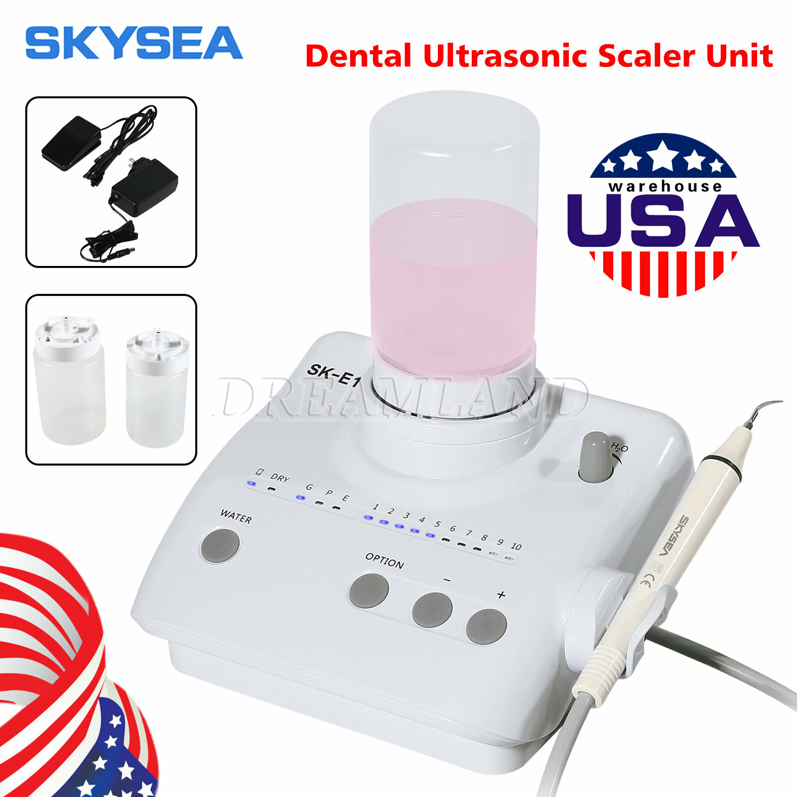 For Cavitron Dental Portable Ultrasonic Piezo Scaler 2*Bottles fit EMS Handpiece