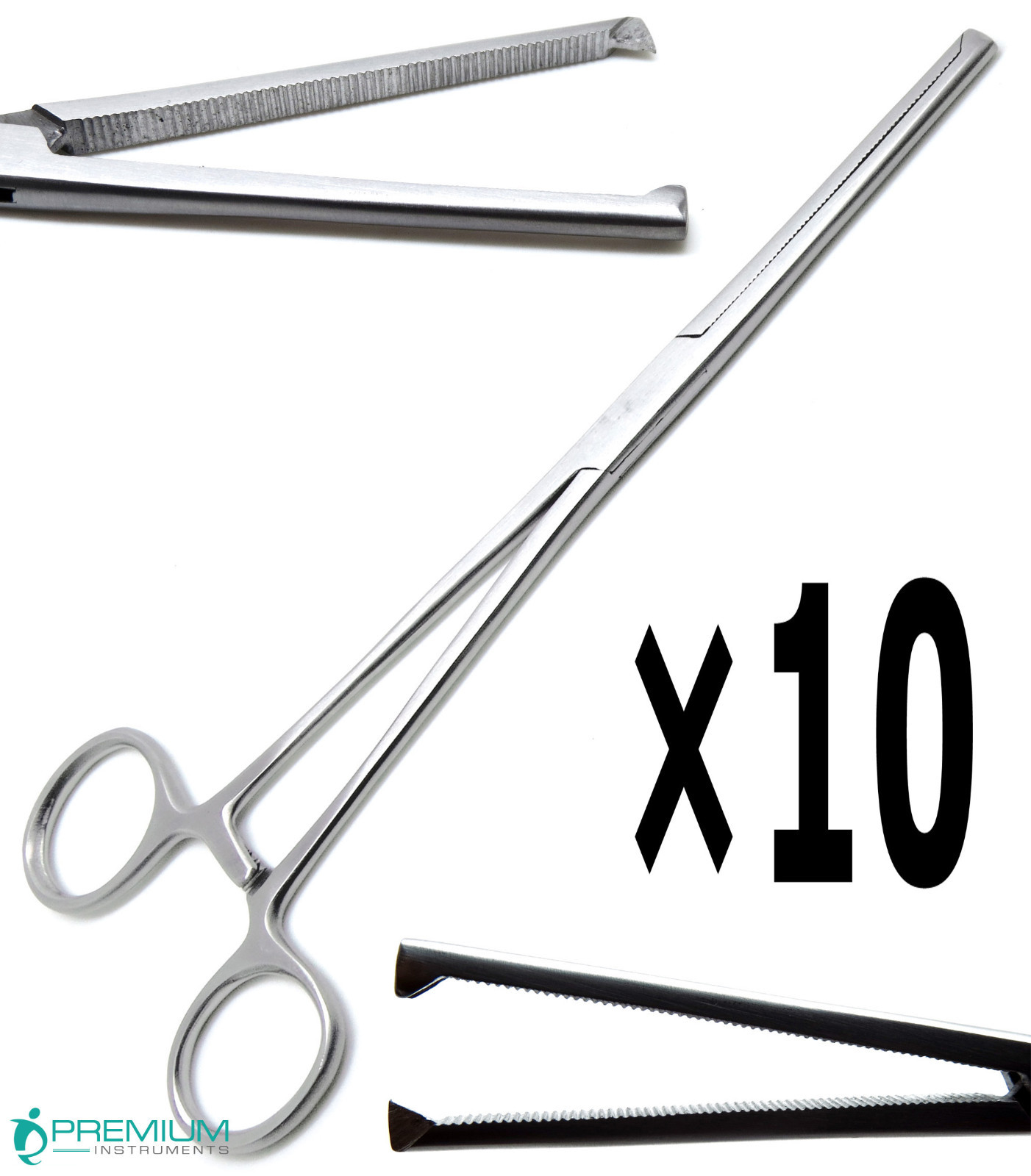 10 Pcs Rochester Straight 1×2 Kocher Forcep 8″ Premium Surgica Instruments