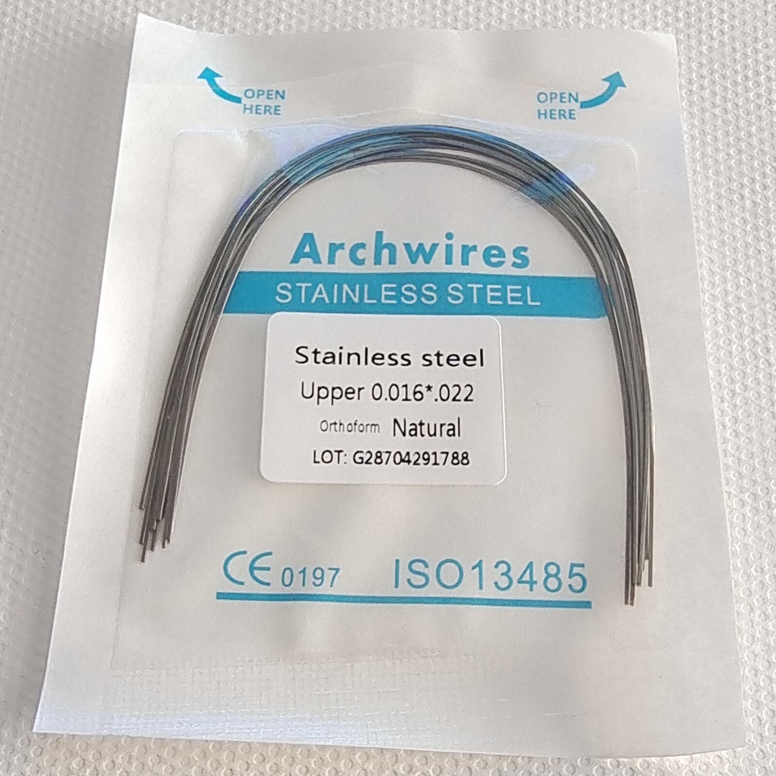 20Packs Dental Orthodontic Arch Wire Stainless Steel Natural Form Rectangular
