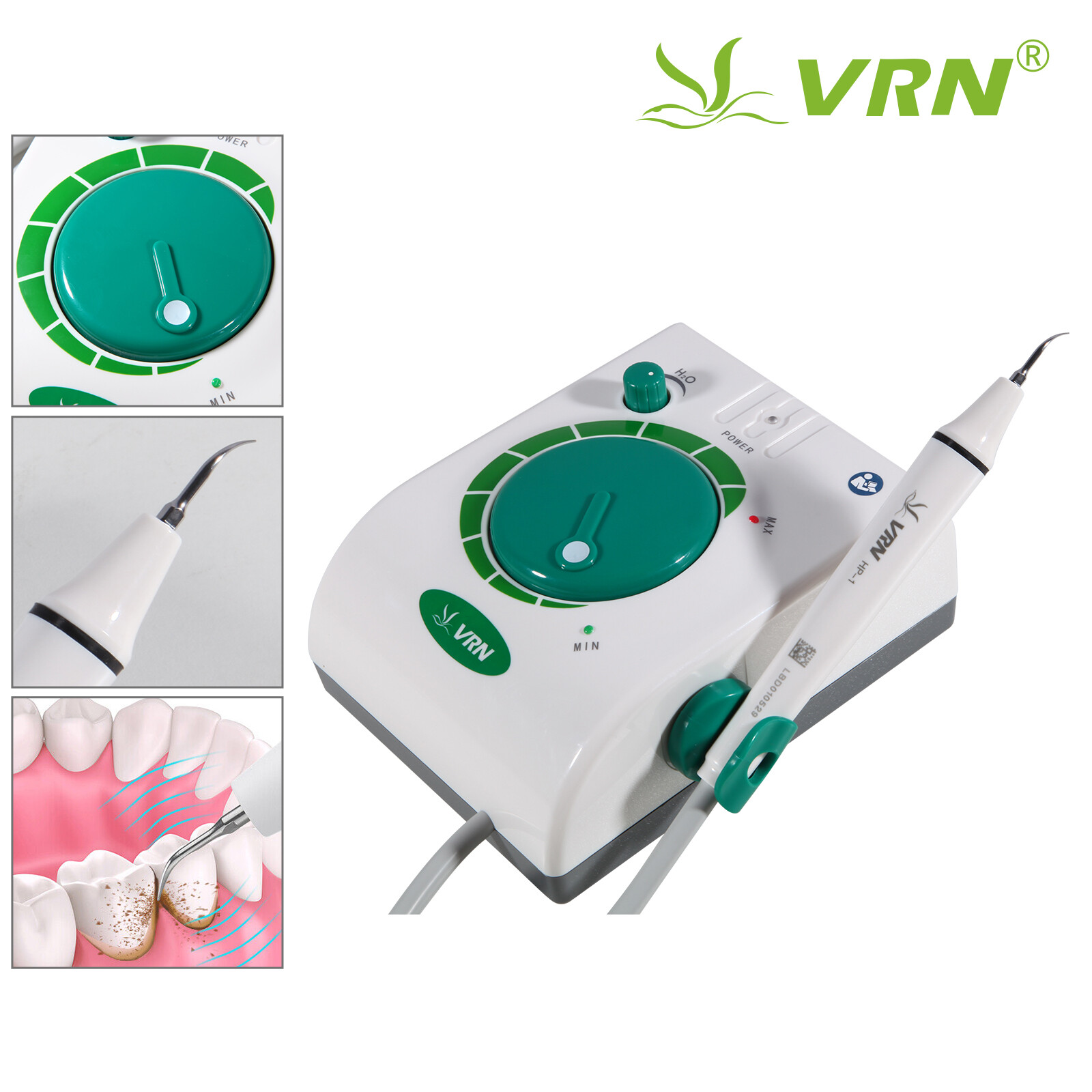 Dental Ultrasonic Piezo Scaler +5*Tips +HP-1 Detachable Handpiece For EMS ns