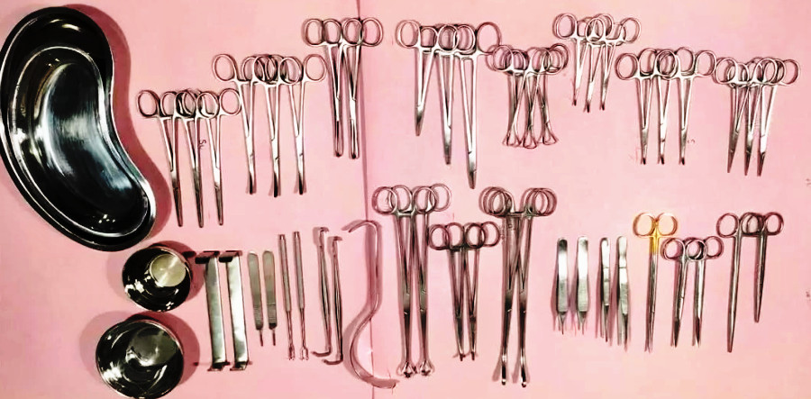 50Pcs General Surgery Basic Laparotomy Surgical Instruments Set