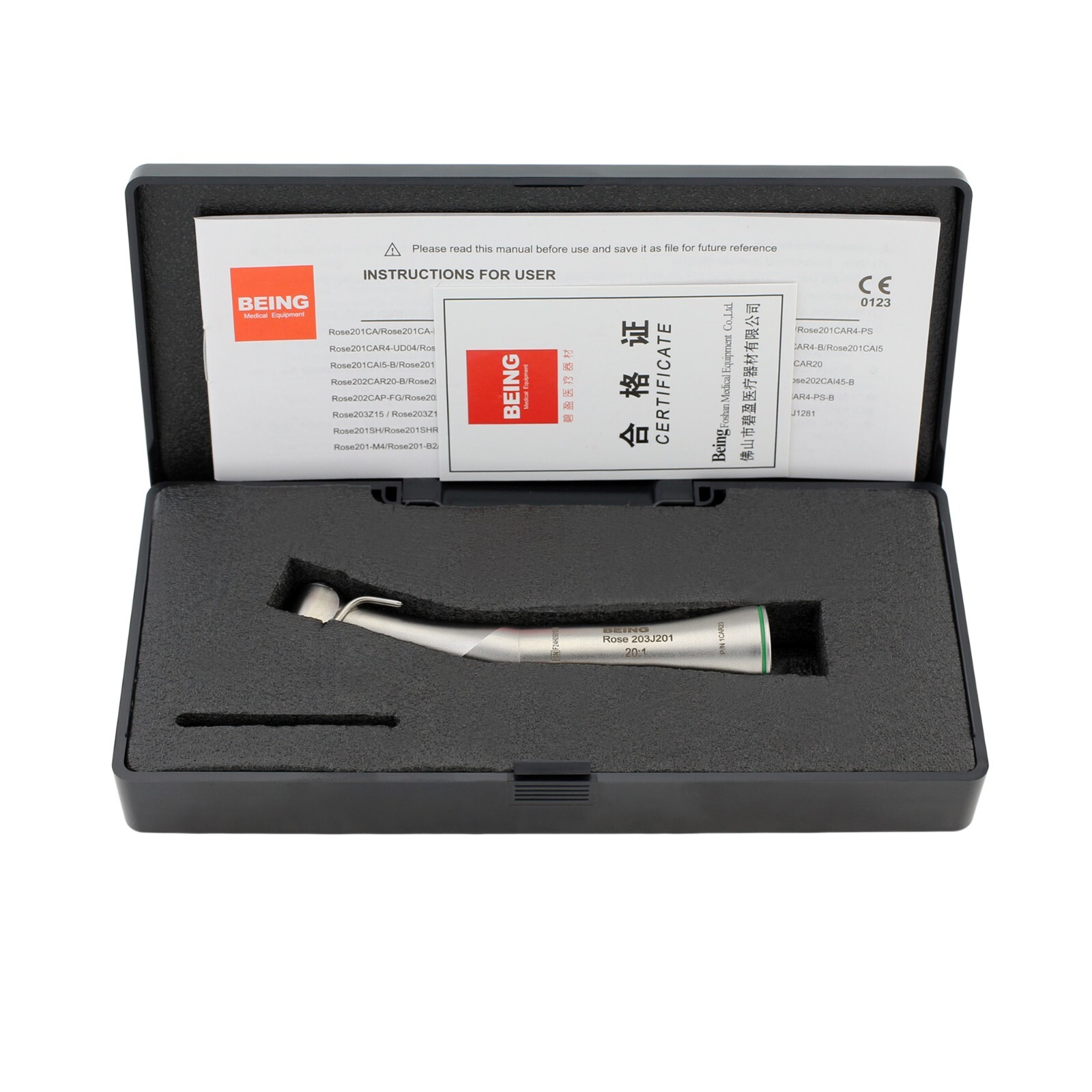 BEING Dental 20:1 Implant Surgical Handpiece Contra Angle WI-75 E/KM E type KAVO