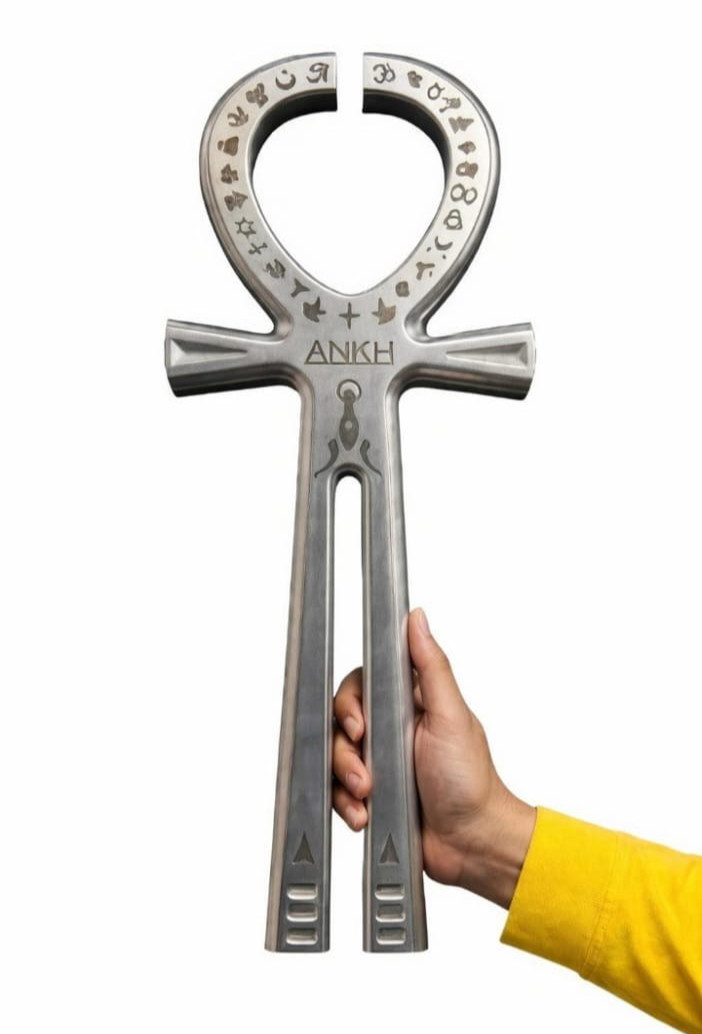Ankh Key of Life: 342Hz & 684Hz Giant Tuning fork Healing Frequency sound Tool