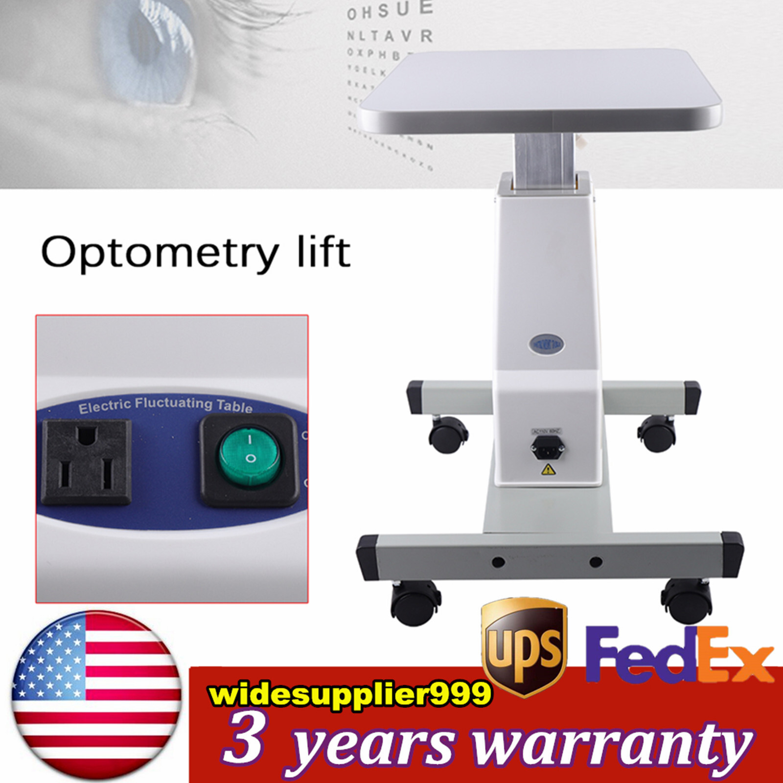 Motorized Instrument Table Adjustable Height For Ophthalmic Diagnostic Slit Lamp