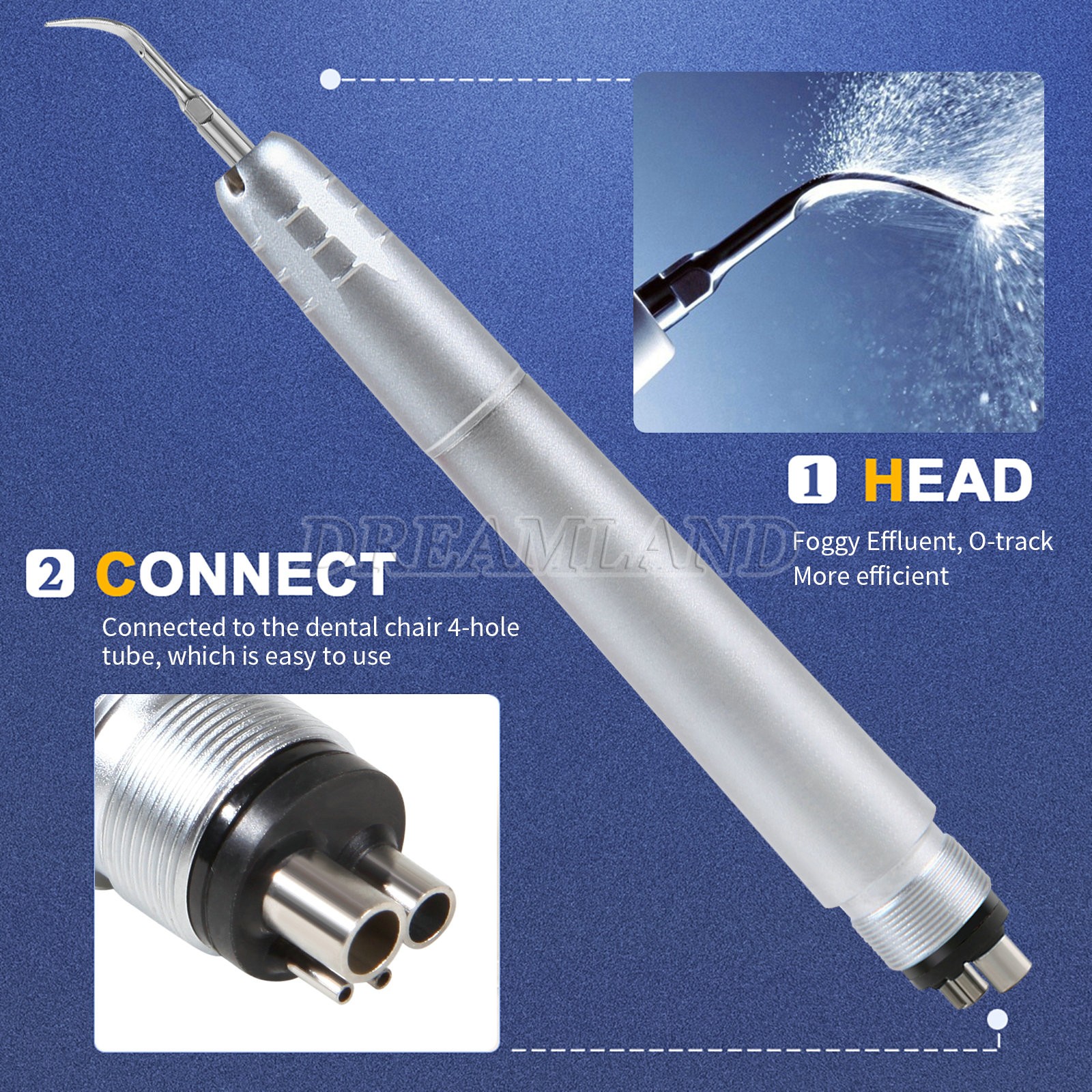 3pcs New Dental Scaling Endo Tips Compatible Ultrasonic Satelec DTE scaler ED1-3