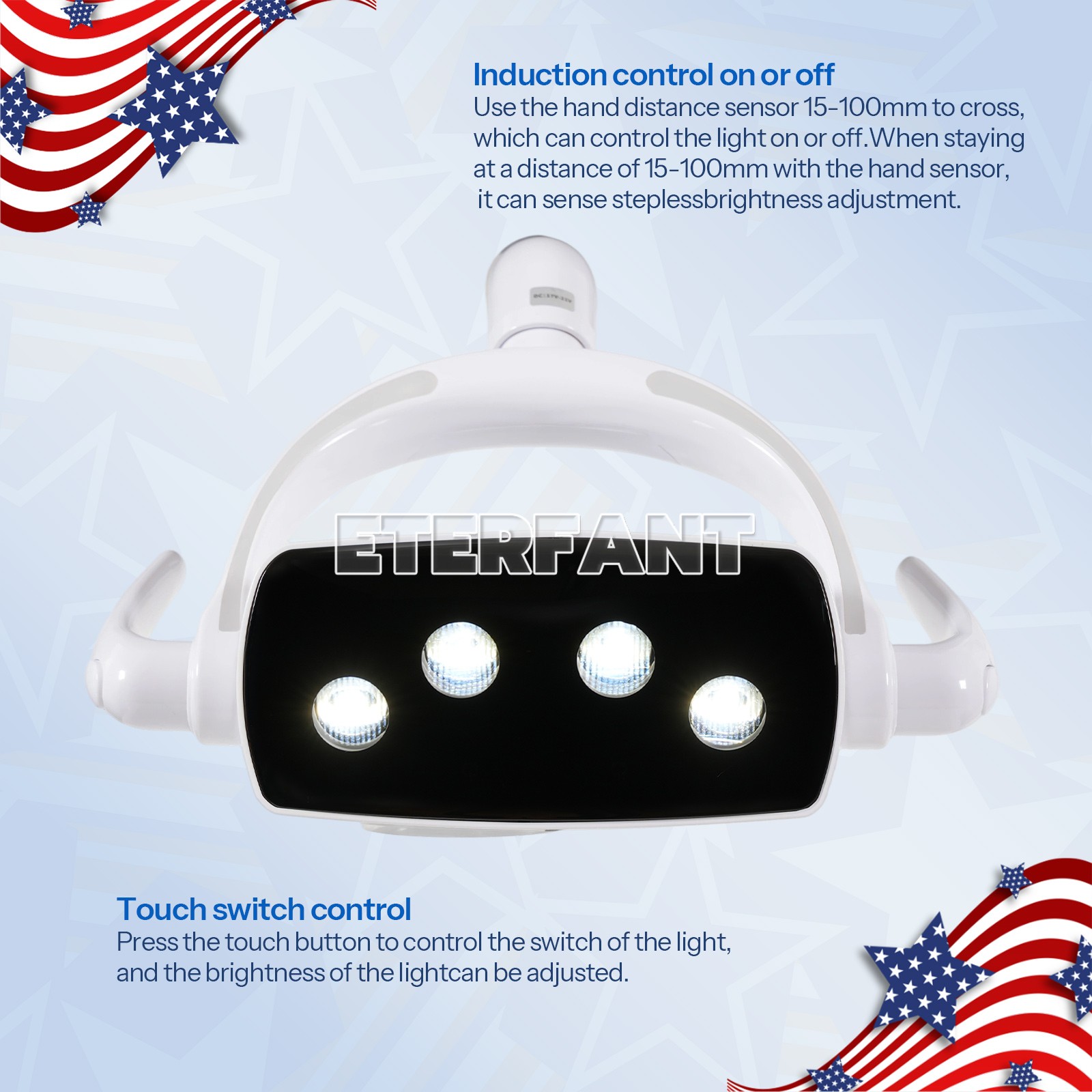 Dental 4 LED Shadowless Oral Lamp 6W Light Induction Sensor For Dental Chair