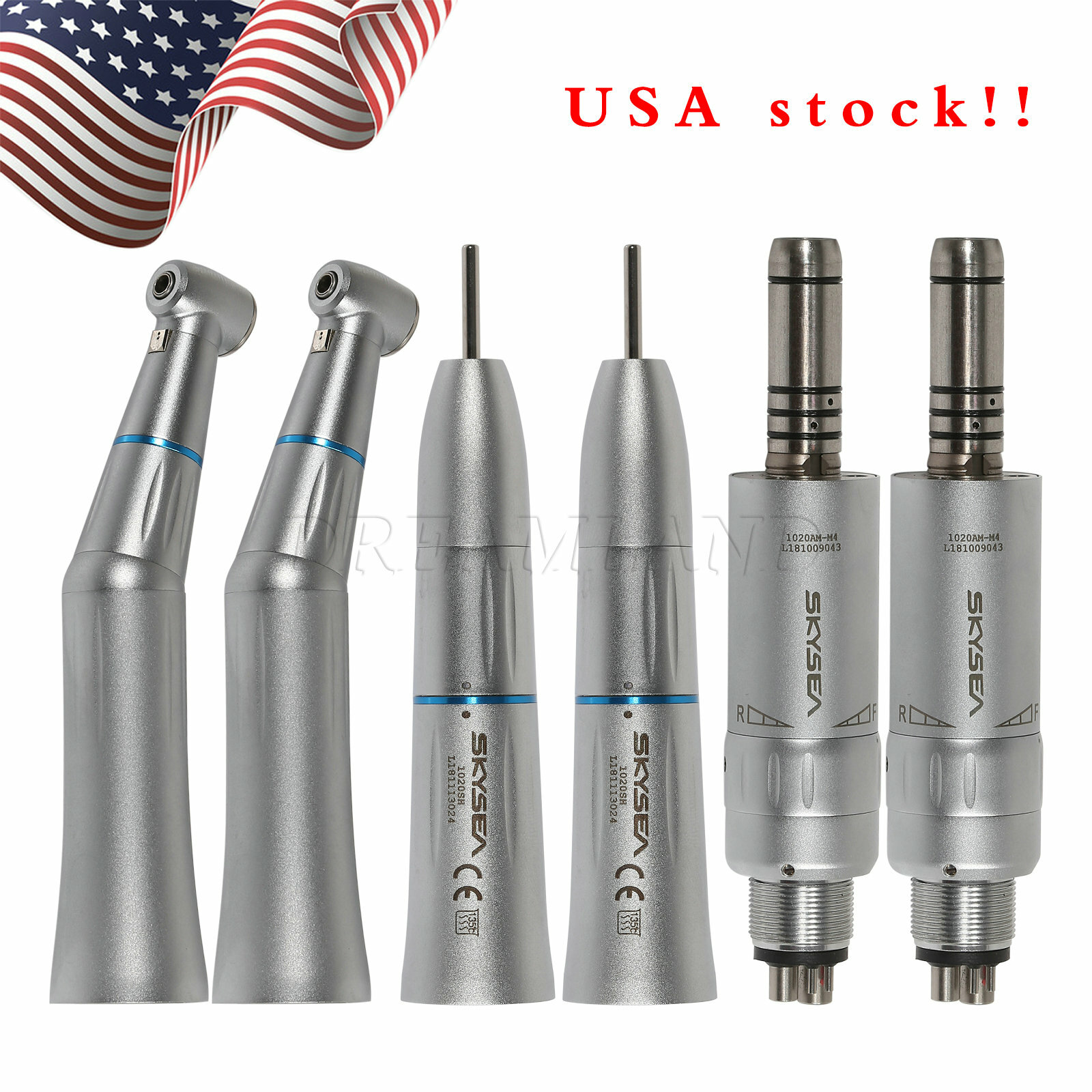 Dental Low Speed Push Button Handpiece Inner Water Spray 4H EI4 EI 1/10