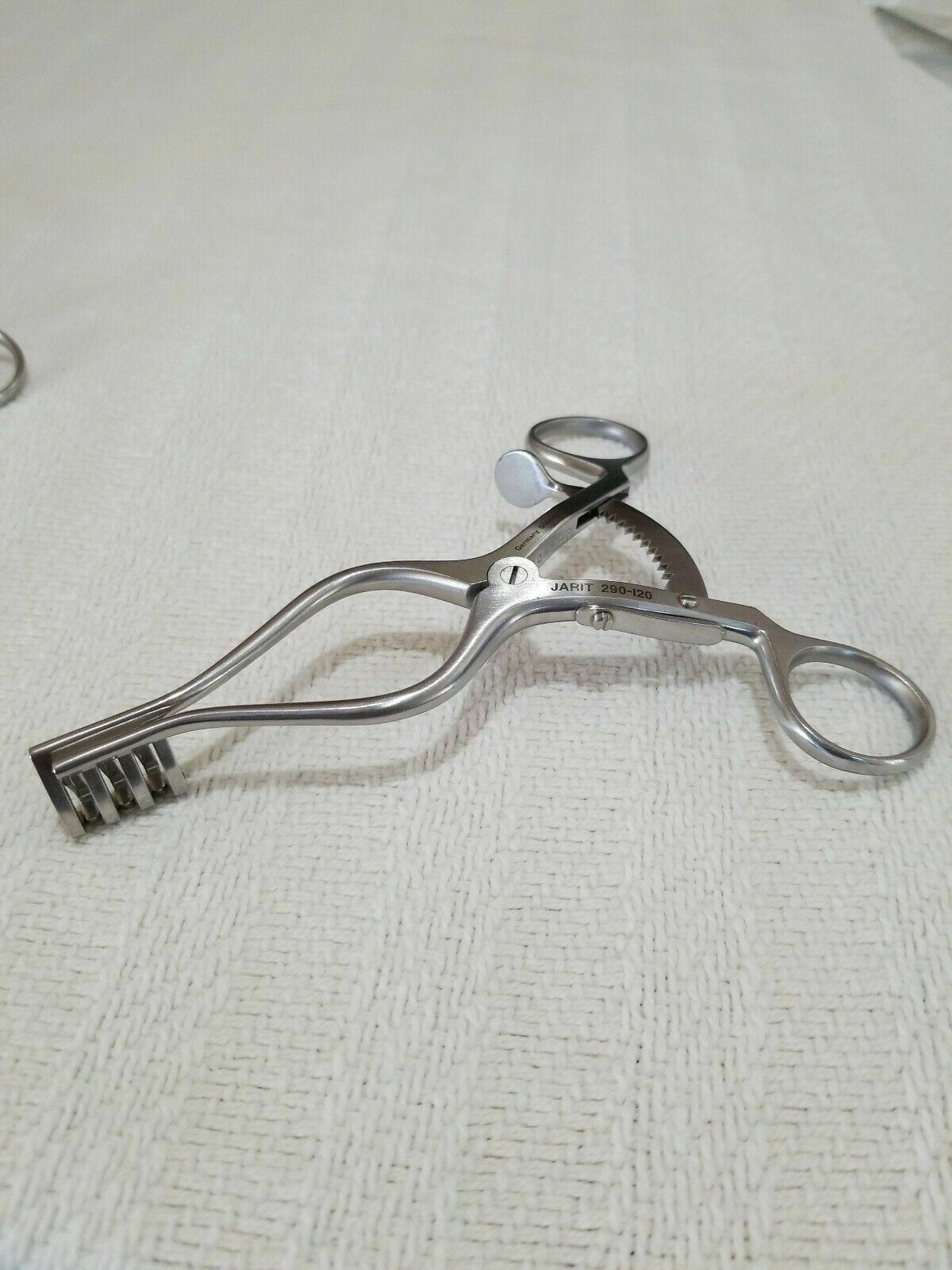 Jarit 290-120 Scalp Retractor 3 x 4 Blunt Prongs Angled 5 1/4″ MJ4