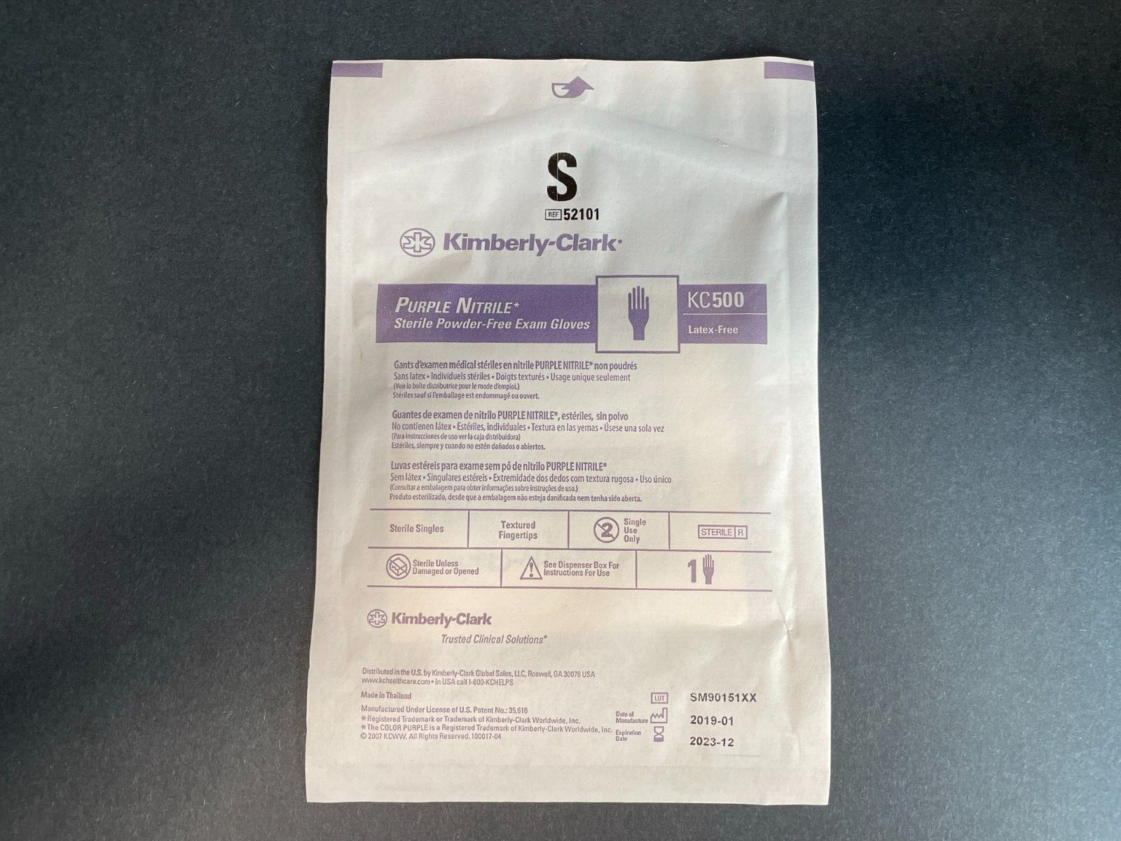 Kimberly Clark Nitrile Exam Gloves Small Powder Free Purple 330 Gloves