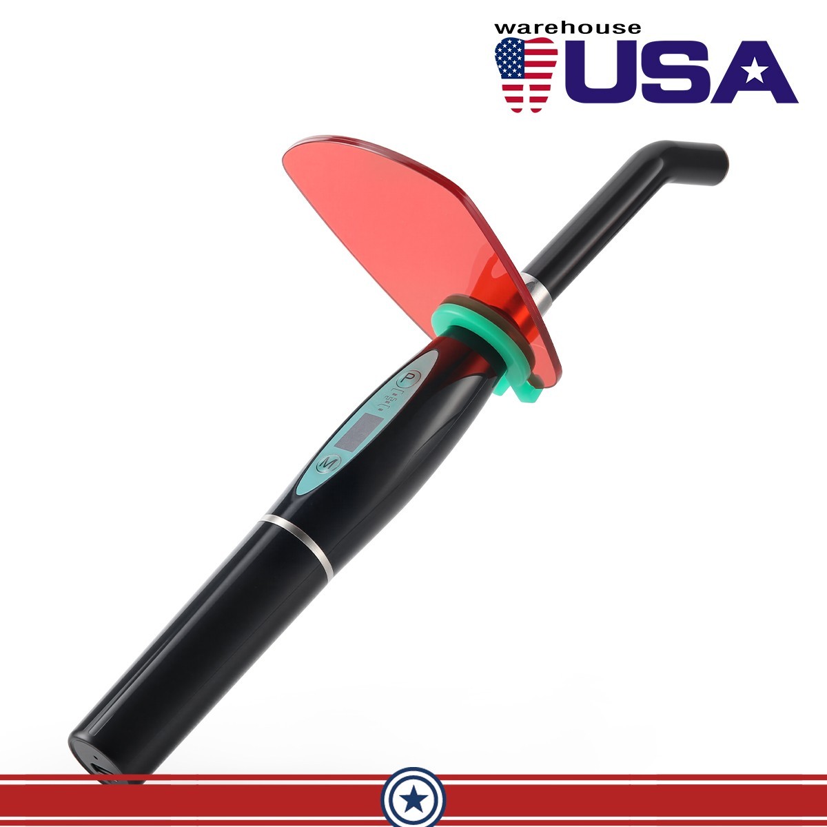 AZDENT Dental Wireless LED Curing Light 5W High Power Cure Lamp 1500mW/cm²