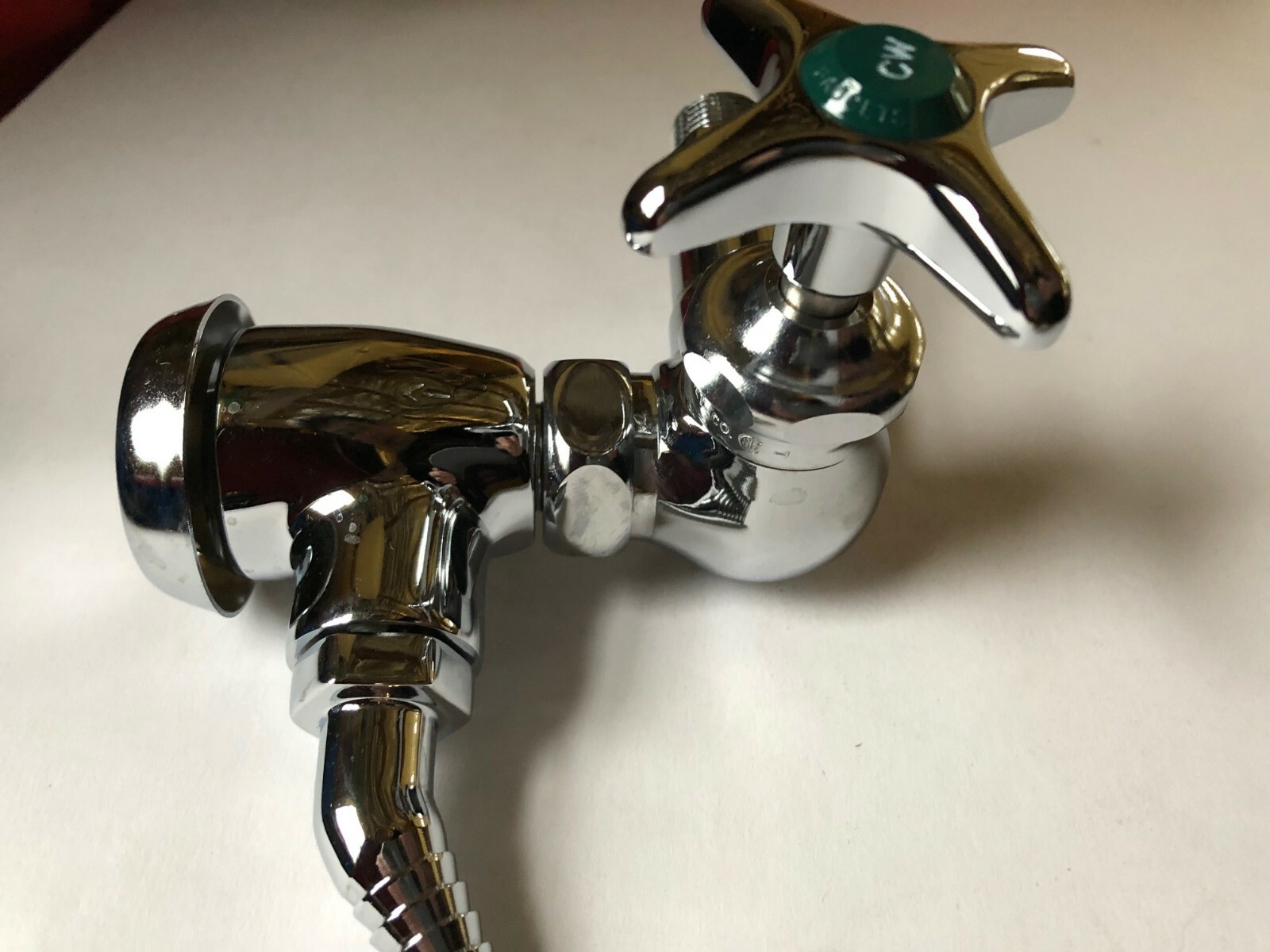Chicago Faucets 1300-MCP Single Inlet Cold Water Faucet With Serrated Nozzle