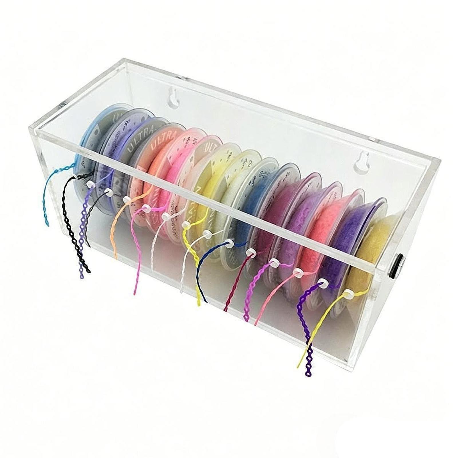 Dental Rubber Chain Organizer Case Easy to Clean Premium Durability Acrylic