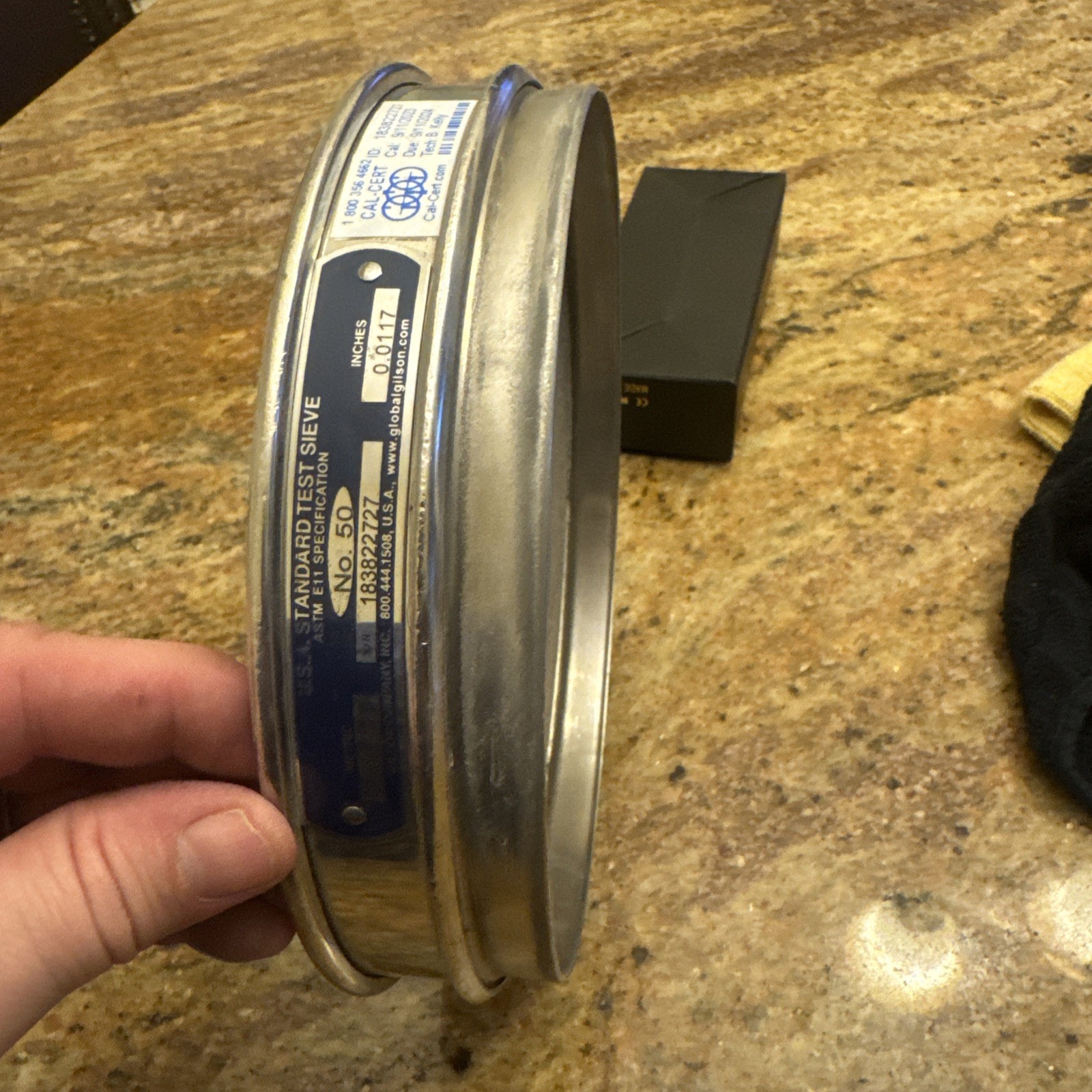 GILSON US STANDARD TEST SIEVE 8″ 300 UM 0.0117” NO. 50 Stainless Steel0879) Used