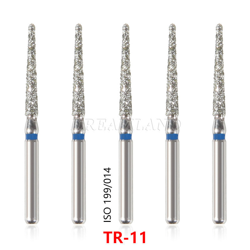 Dental Diamond Burs F High Speed Handpiece Friction Grip 5Pc/Box