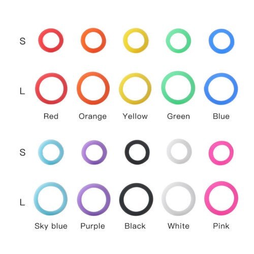 Dental Silicone Color Code Rings for Dental Instrument Circle Organize up to 300