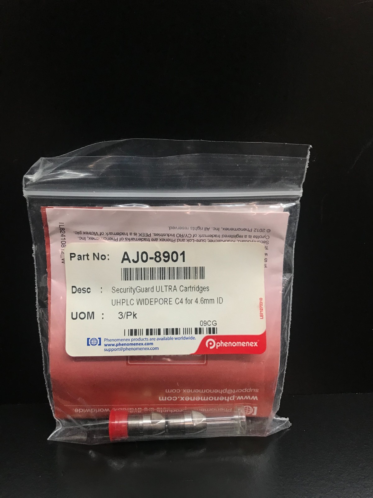 Phenomenex AJ0-8901 SecurityGuard UHPLC Widepore C4 4.6mm ID Cartridges 2PK