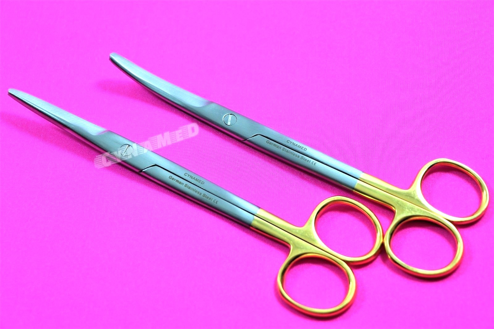 NEW GERMAN 2 EA Surgical Operating Medical Mayo Scissors STRAIGHT +CURVED 6.75″