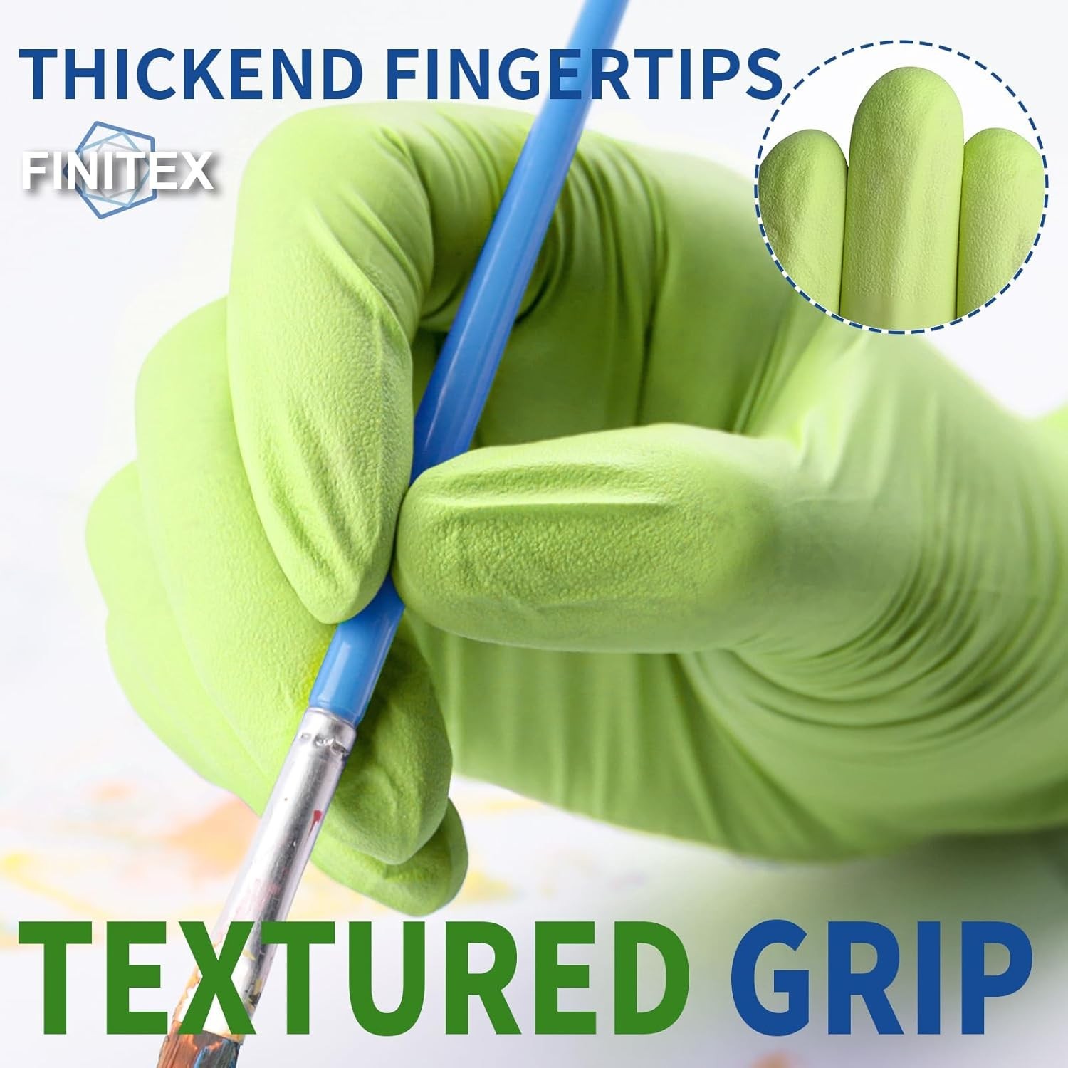 Nitrile Disposable Gloves – Green 3.5mil 100/1000PCS Powder-Free Latex-Free M…