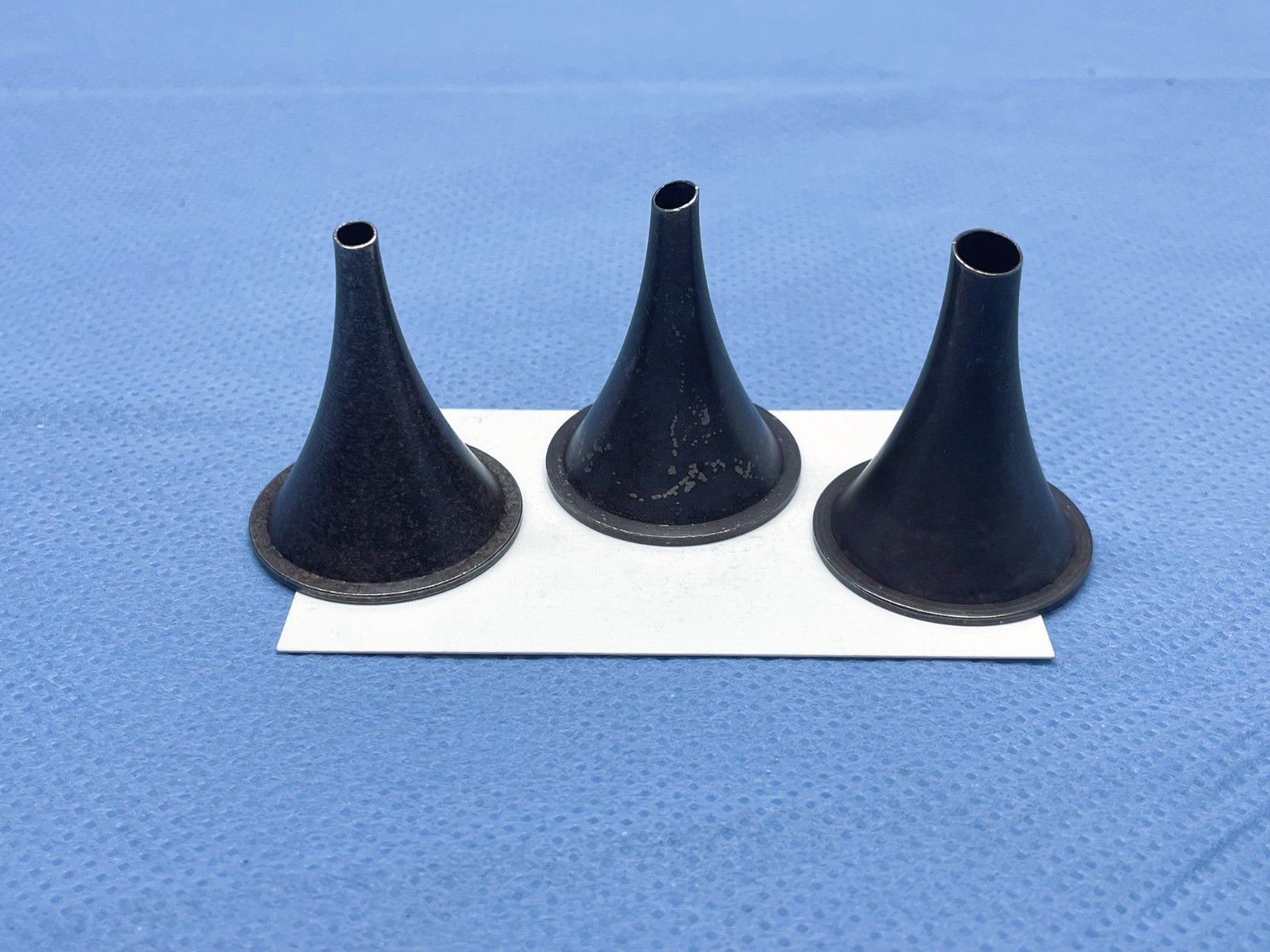 Richards Specula Set, Ebony Finish, Sizes 4mm, 5mm and 7mm