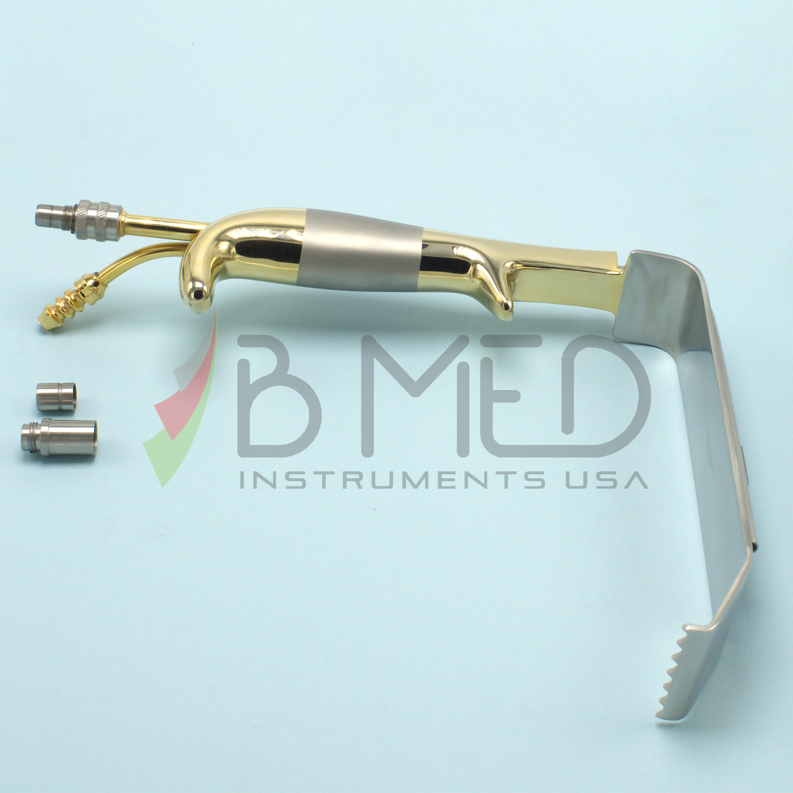 OR Grade Tebbetts Breast Retractor 36 x 160mm Fiber Optic & Suction Augmentation