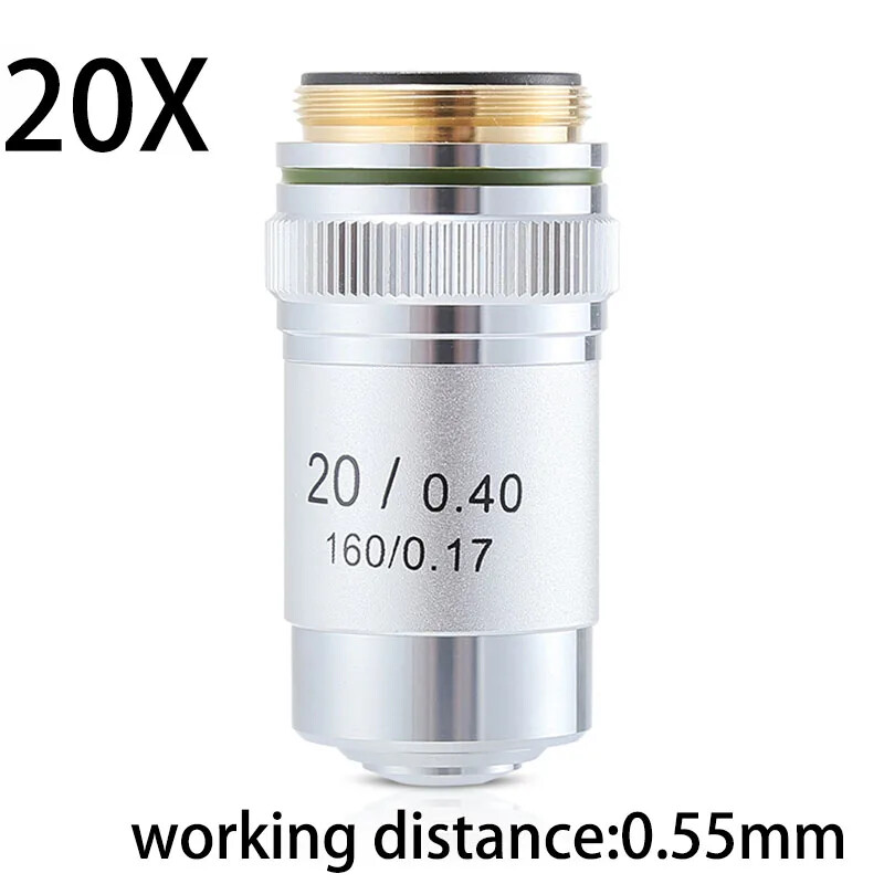 4X 10X 20X 40X 60X 100X Achromatic Objective Lens 195 Microscope Objective