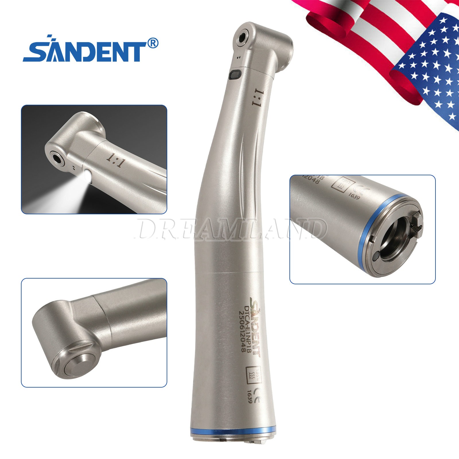 Dental Electric Handpiece 1:5 1:1 1:4.2 Contra Angle Surgical Increasing LED NSK