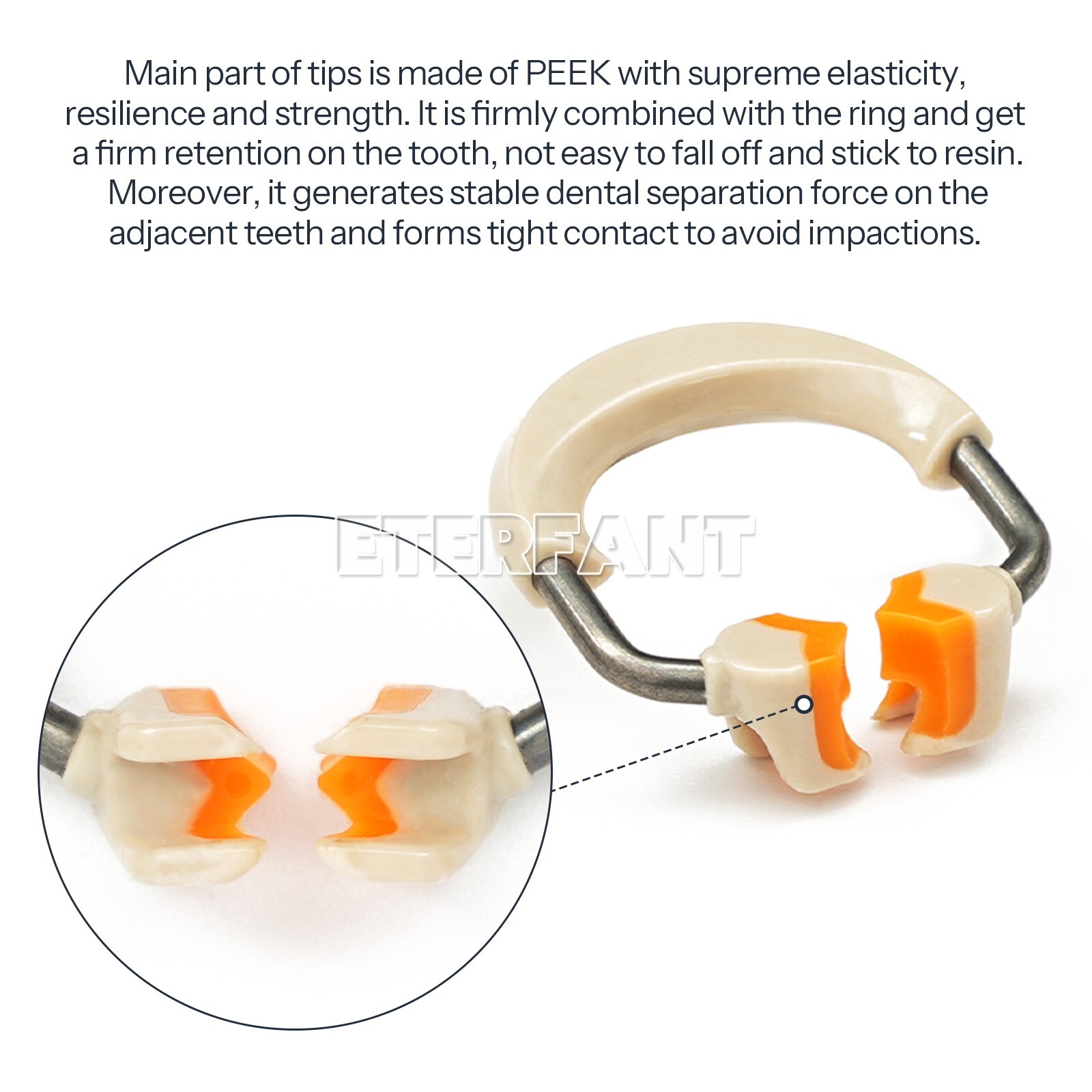 Dental 3D Separator Matrix Bands Rings Matrices Clip Clamp Titanium Fit Garrison