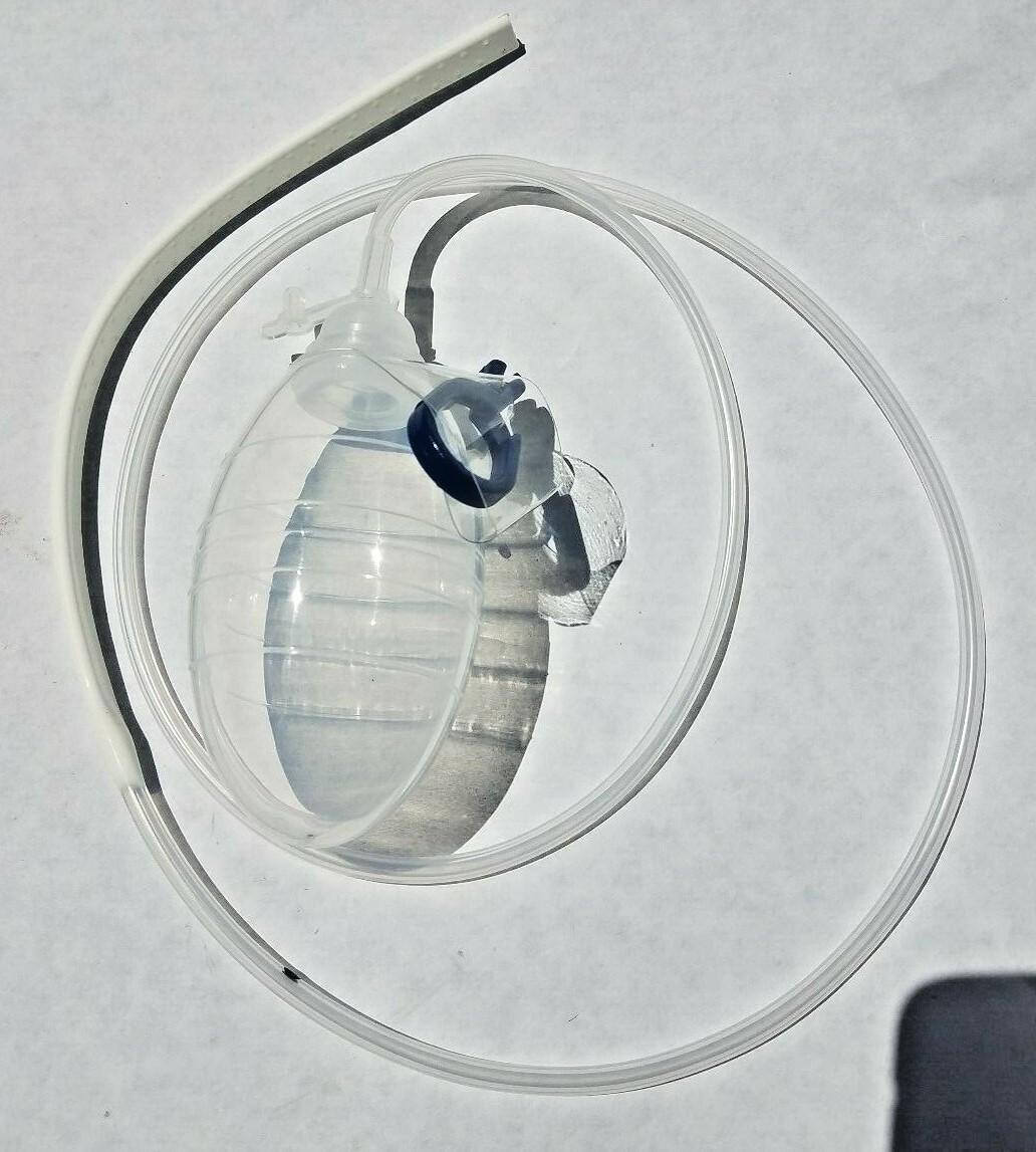 Silicone Drainage Kit 100cc Bulb Flat Drain 10 mm 3/4 Perforation 1 Unit
