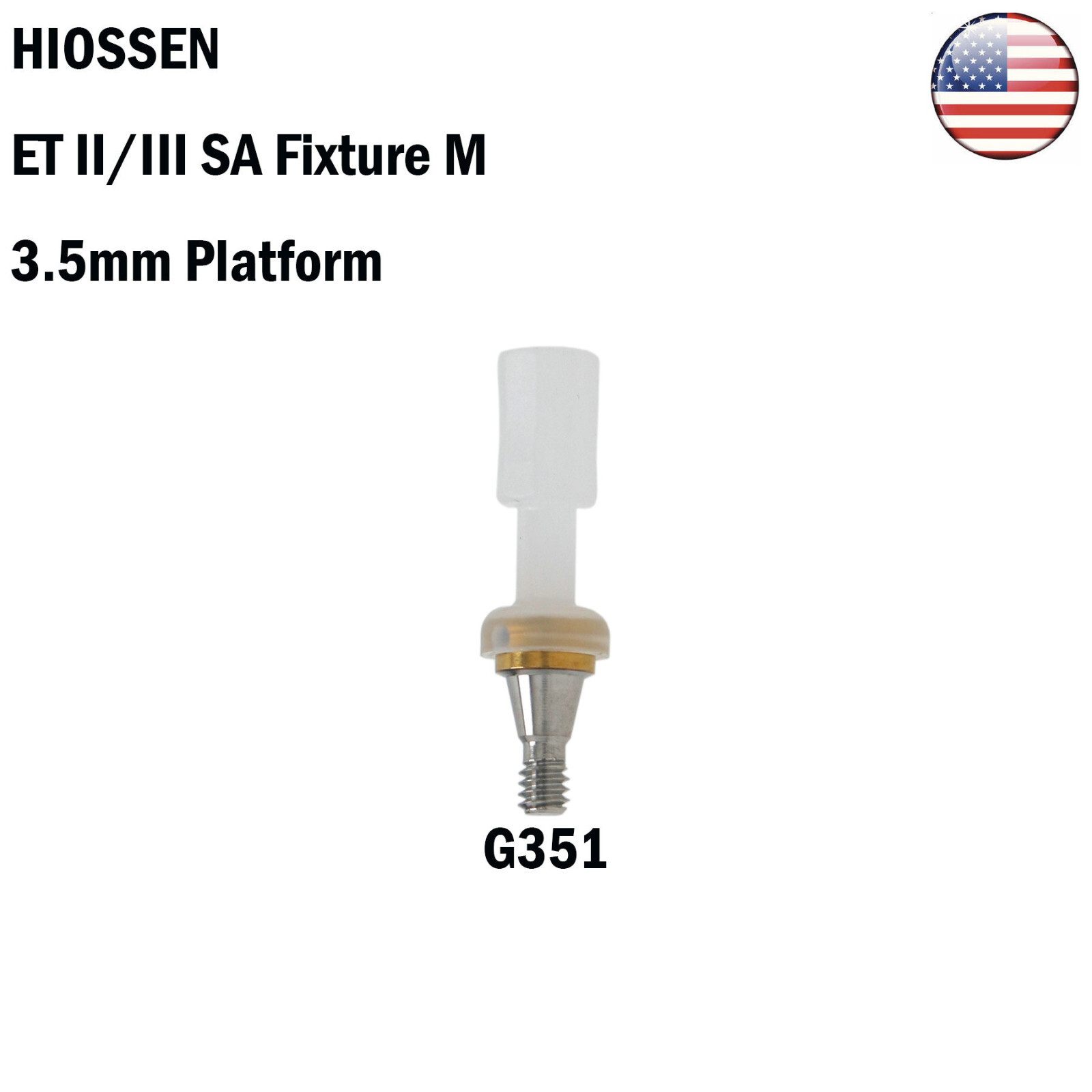 Implant Mini 1mm Abutment Locat0r Retention Cap Fits HIOSSEN ET III SA Fixture