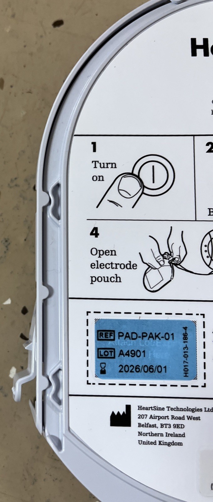 HeartSine Pad-Pak-01 Adult Samaritan Pad Cartridge 6/1/2026