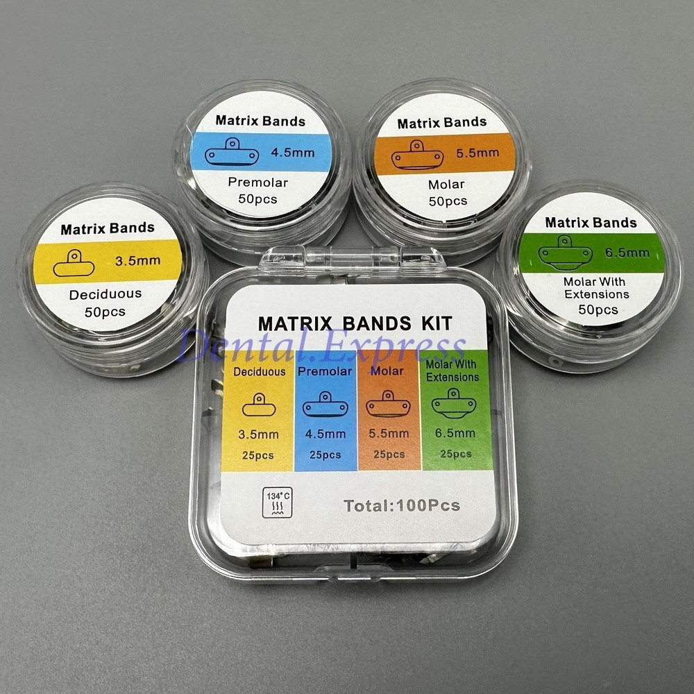 Dental Refill Matrix Bands Palodent V3 Style Sectional Contoured Matrice 50/100