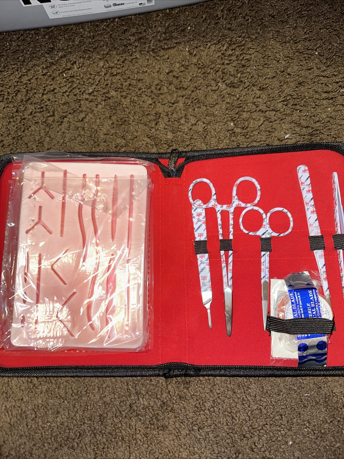 Suture Practice Kit for Complete Surg Knots Training Medical Vet Student DS-1348