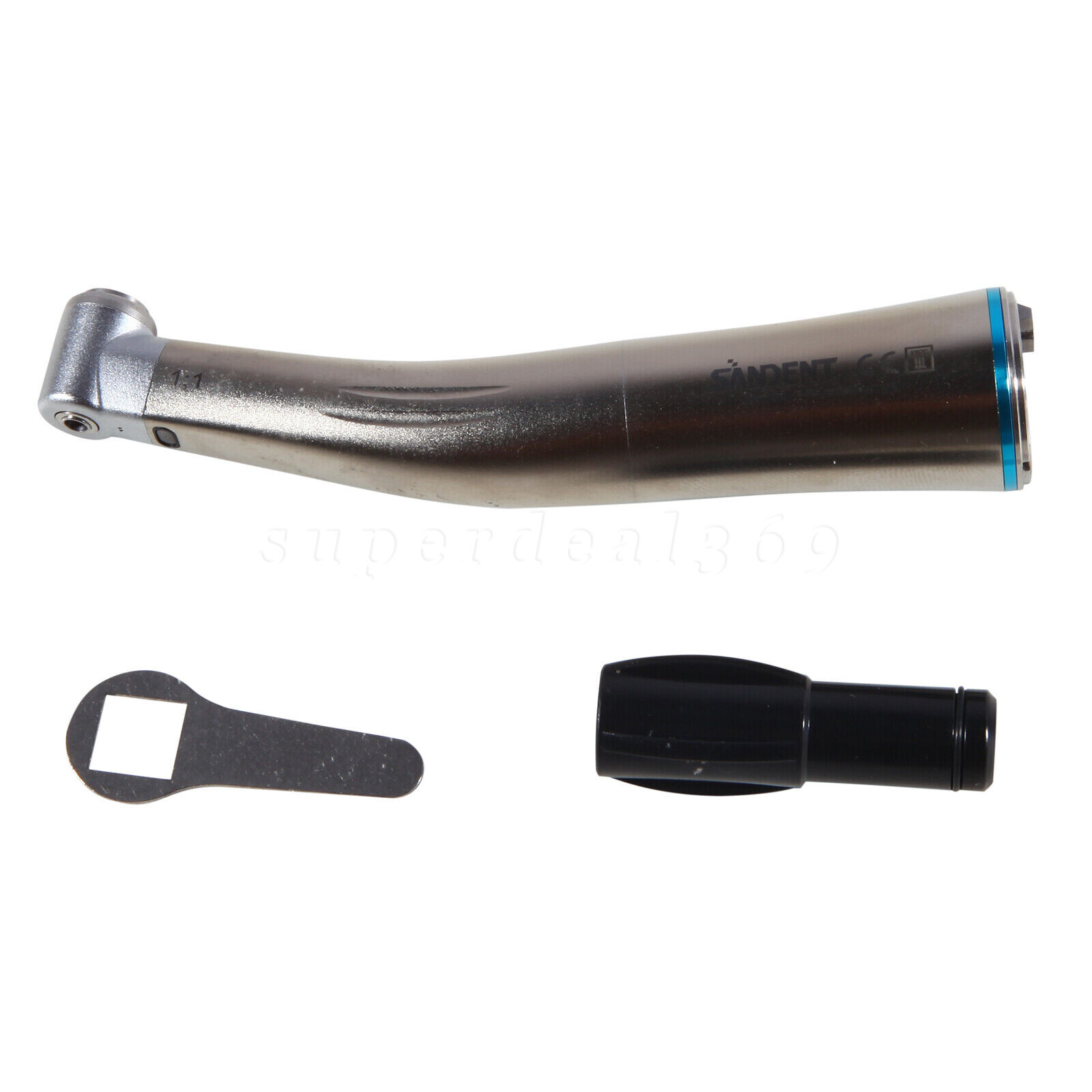NSK Style Dental Fiber Optic 1:1 Contra Angle Low Speed Handpiece Inner Channel