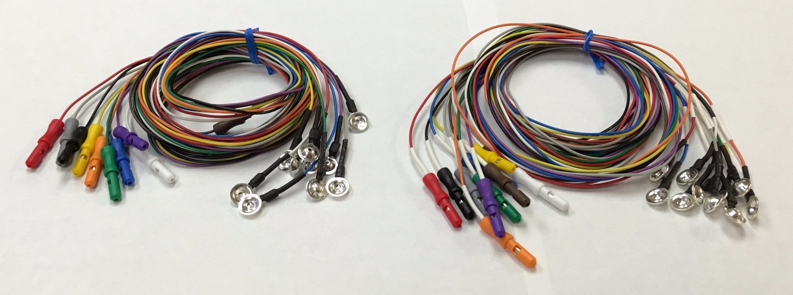 EEG Silver Cup Electrodes 48 Inch Wire With 1.5 DIN Plug 20 Pack