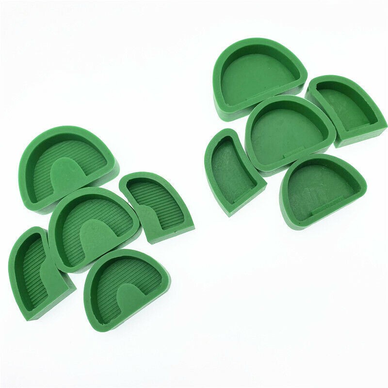 5Pcs/Set Dental Model Base Slotted Type Silicone Without Tonguel Impression Tool