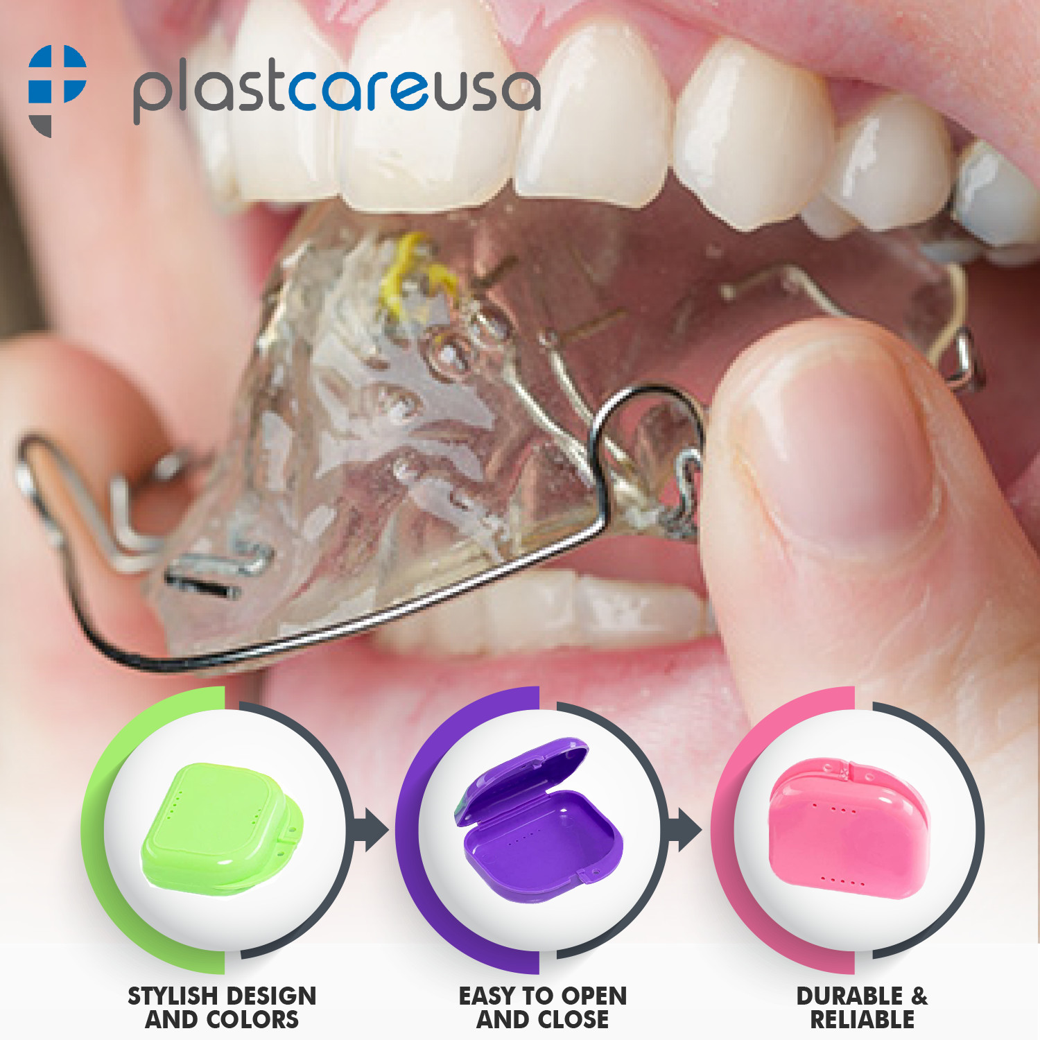 12 Sealed Assorted Dental Retainer Boxes Denture Case, Mouthguard Containers Box