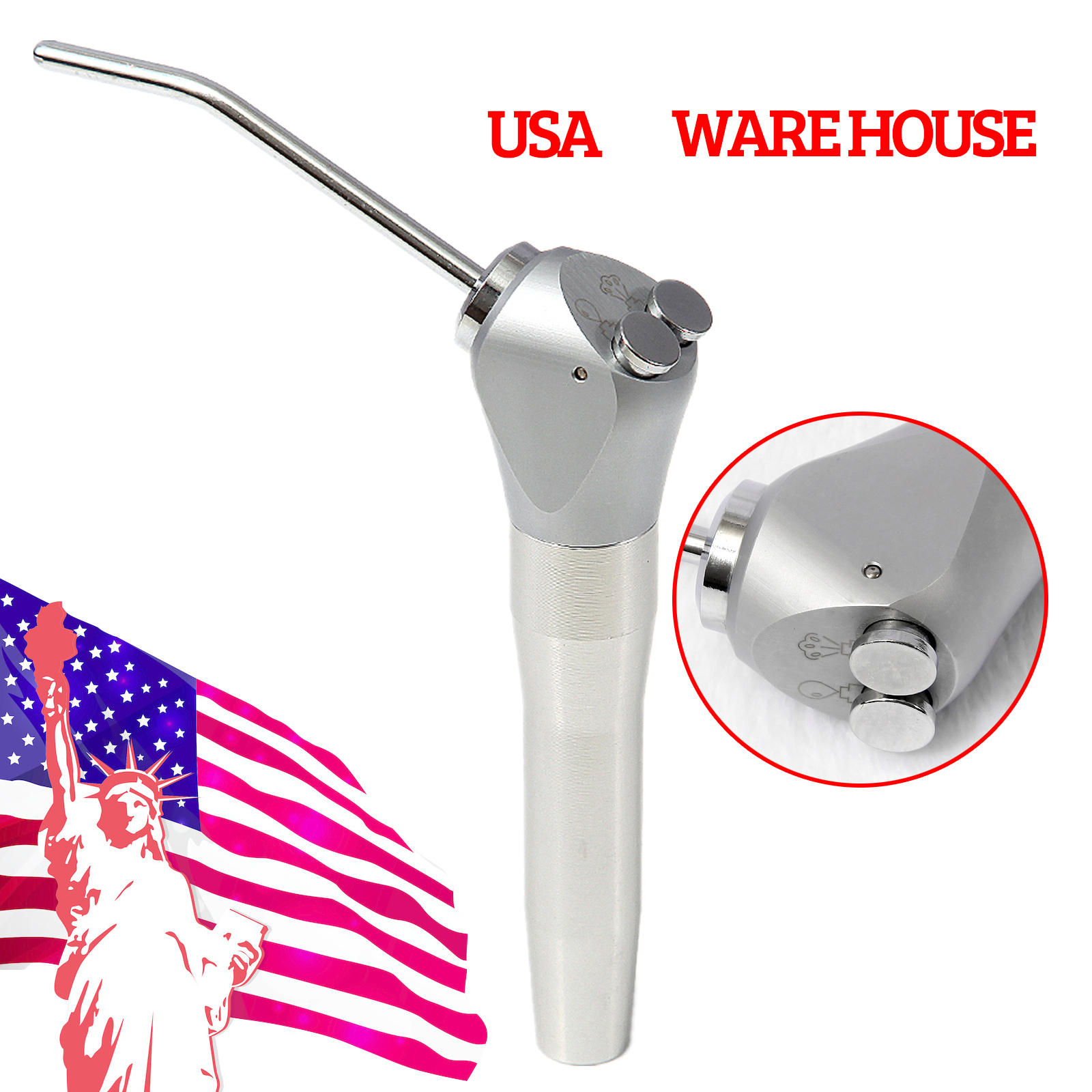 10X Dental Air Water Spray Triple Syringe 3 Way Handpiece w/ Nozzles/Tips/Tubes
