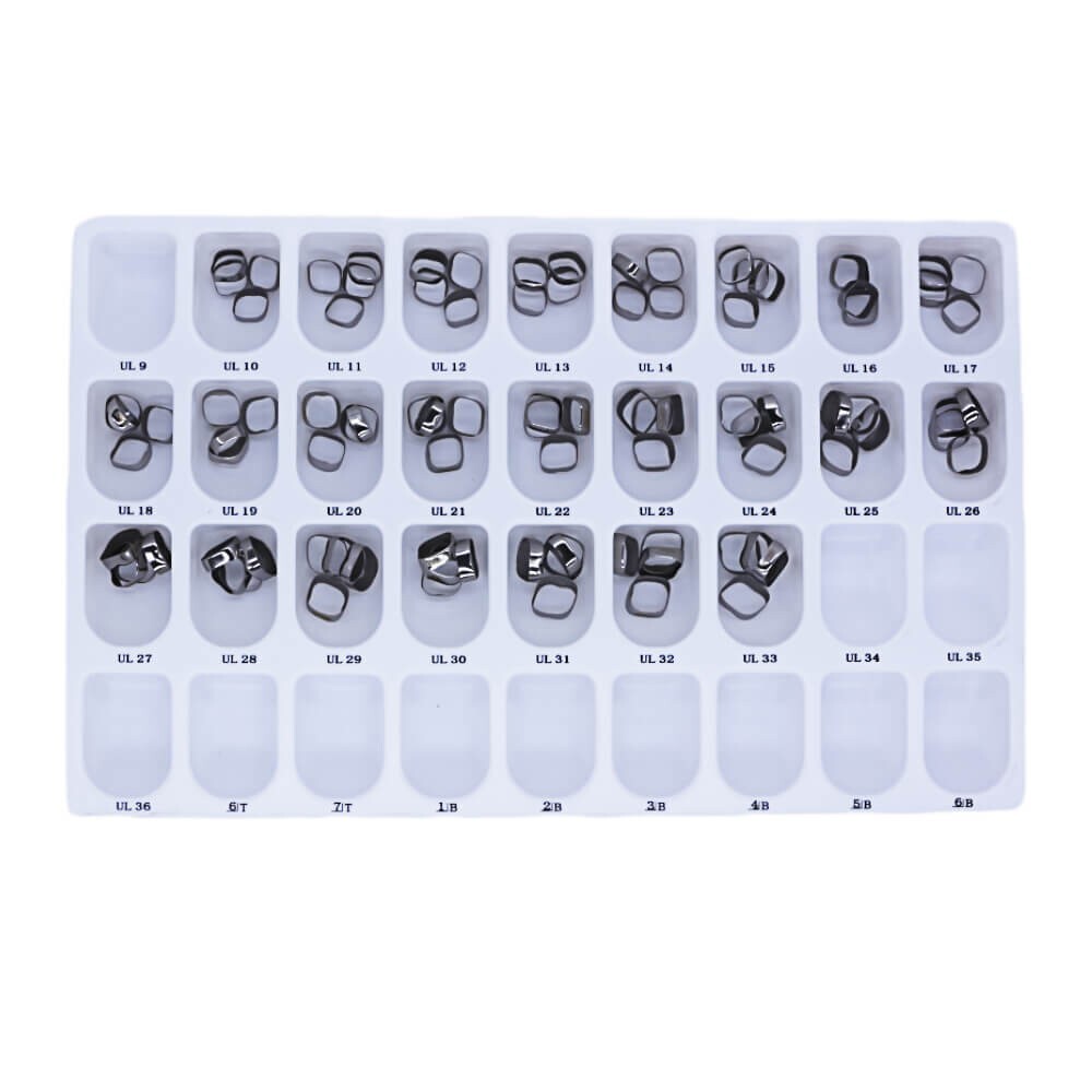 1 Case Dental Orthodontic Plain bands 10-33# 4 kits 96pcs/kit 384pcs
