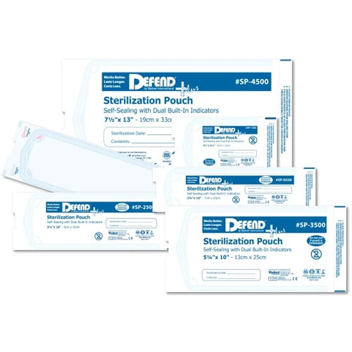 Mydent SP0200 Defend Plus Self Sealing Sterilization Pouches 2.25 x 2.75 200/Box