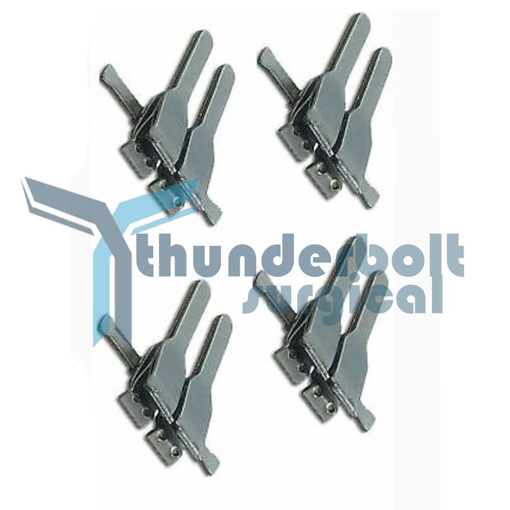 4Sets Neurosurgery Plastic Surgery Micro Vascular Clamps V-2 Small Size 4Set
