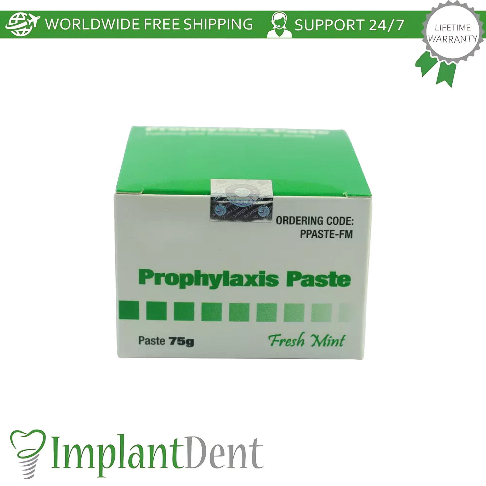 Dental Prophy Prophylaxis Paste 75g Fresh Mint Dual Purpose Stain Removal