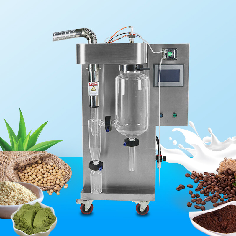 2L Lab Spray Dryer High Speed Centrifugal PID Controller + Spare Glass Parts Set