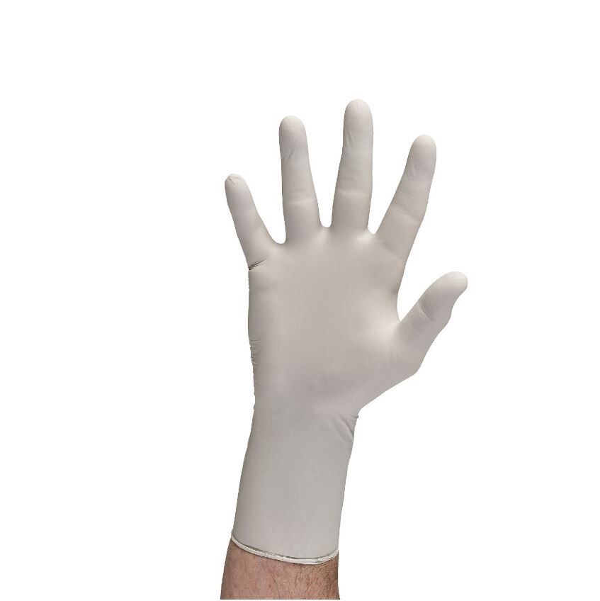 *200-Glove* Halyard Sterling Nitrile-XTRA PF Exam Extended Cuff 12″ Medium 53139