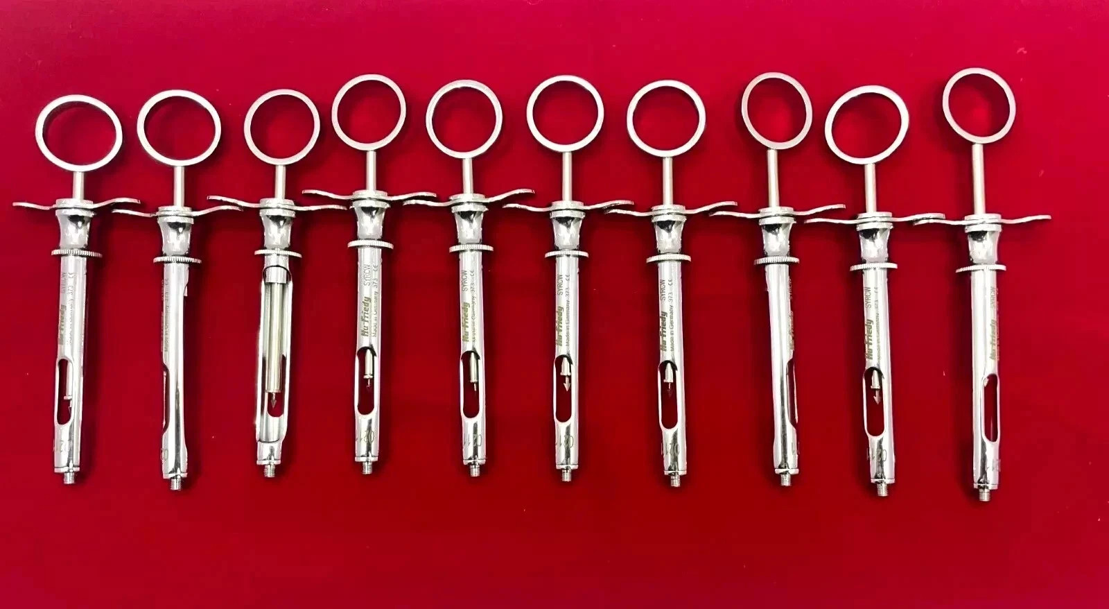 Hu-Friedy SYRCW Anesthetic Aspirator Syringe CW Cooke-Waite Winged 1.8 mL (x10)