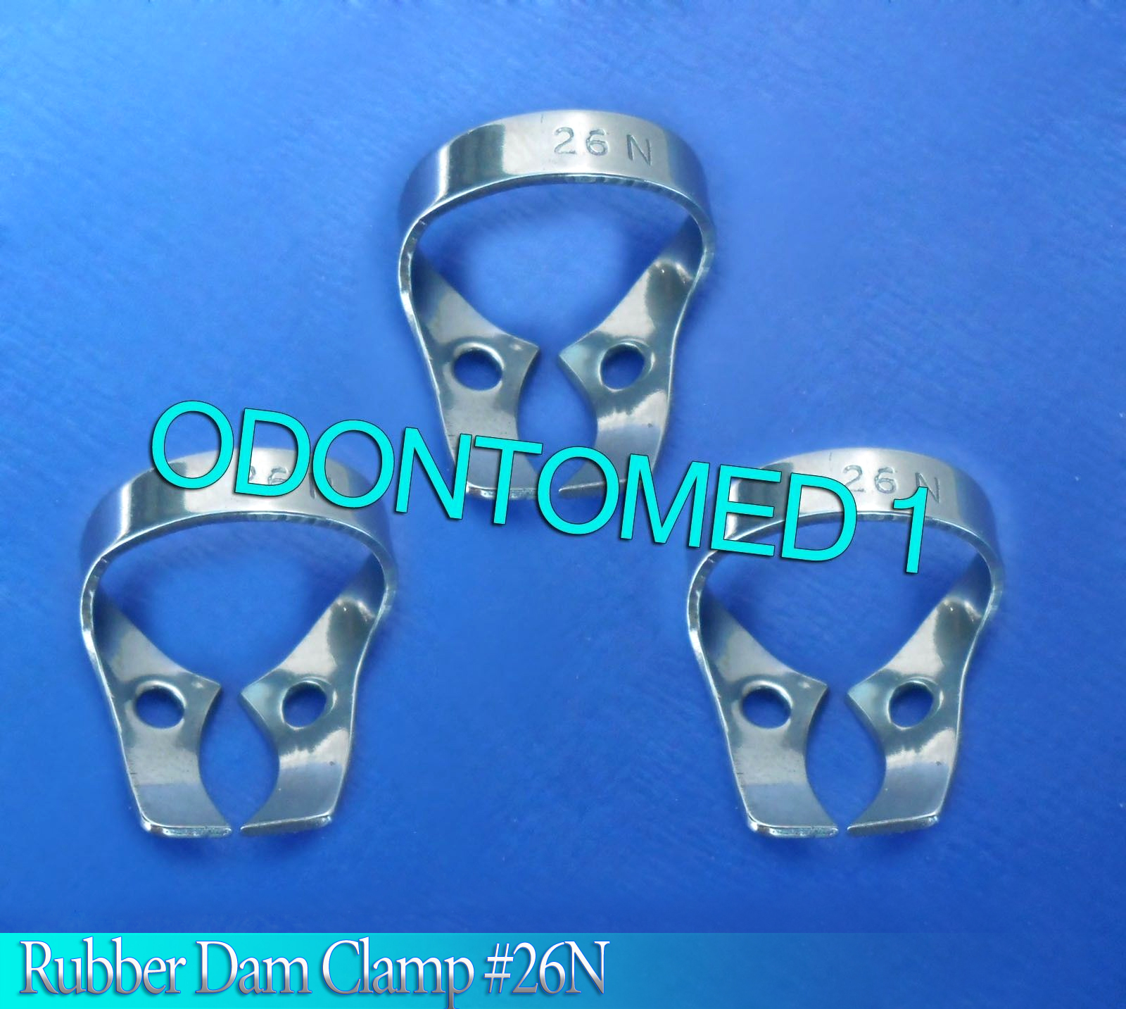 6 Endodontic Rubber Dam Clamp #26n Surgical Dental Instruments