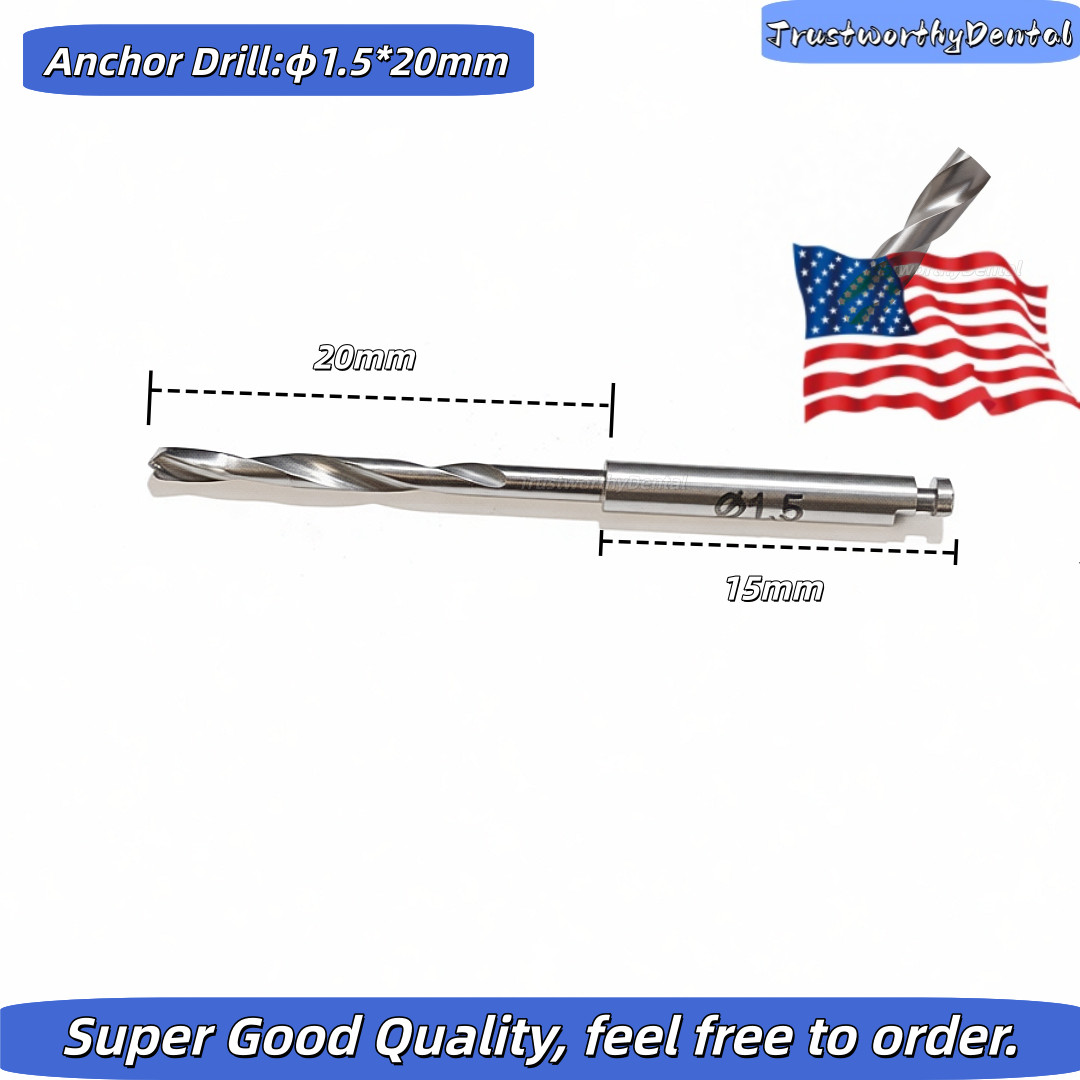 USA Dental Anchor Pin Fixation Drill Guided Sleeves DSG Implant Denture Plate